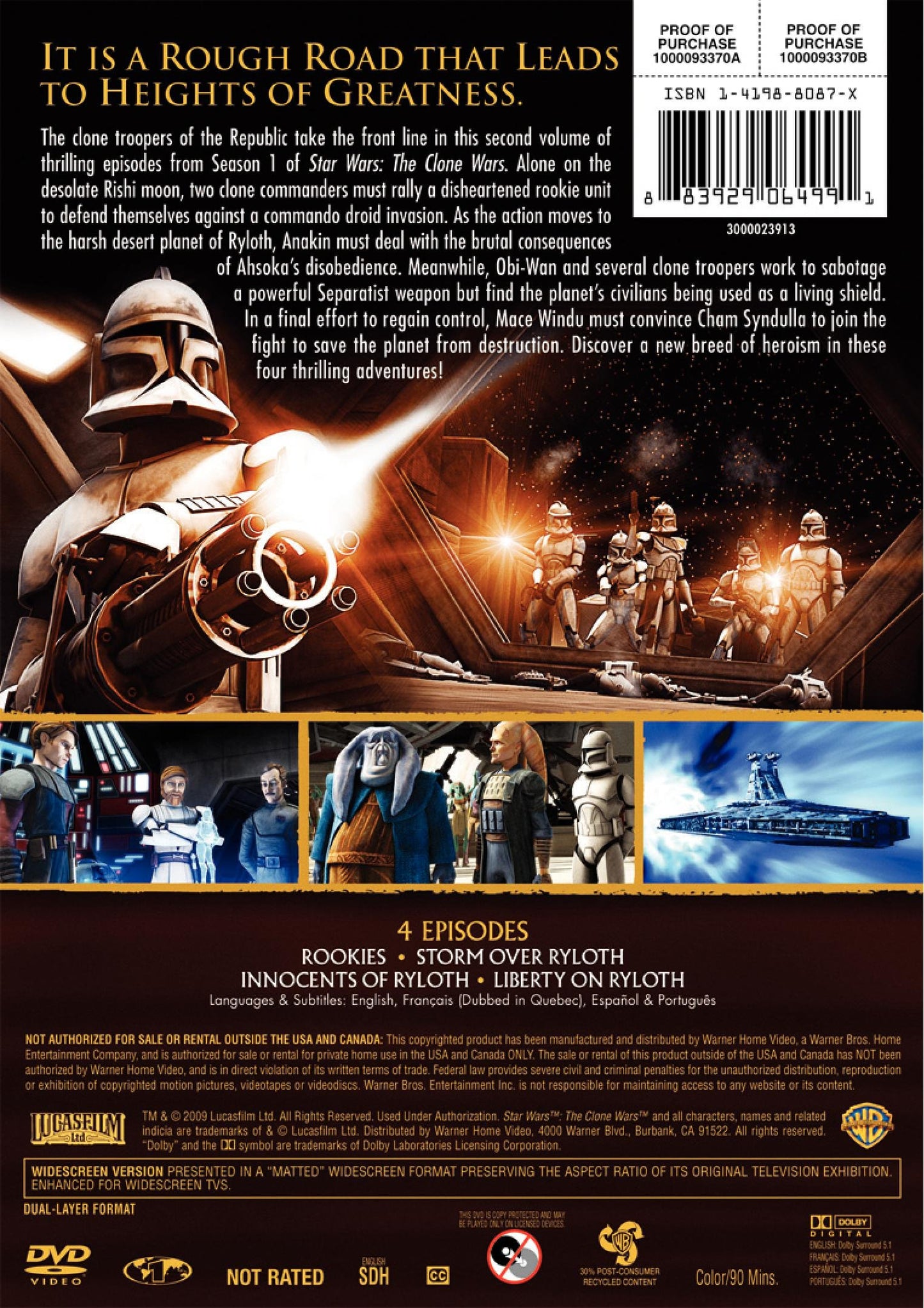 Star Wars: The Clone Wars - Clone Commandos (TV Series Season 1, Vol. 2) [Very