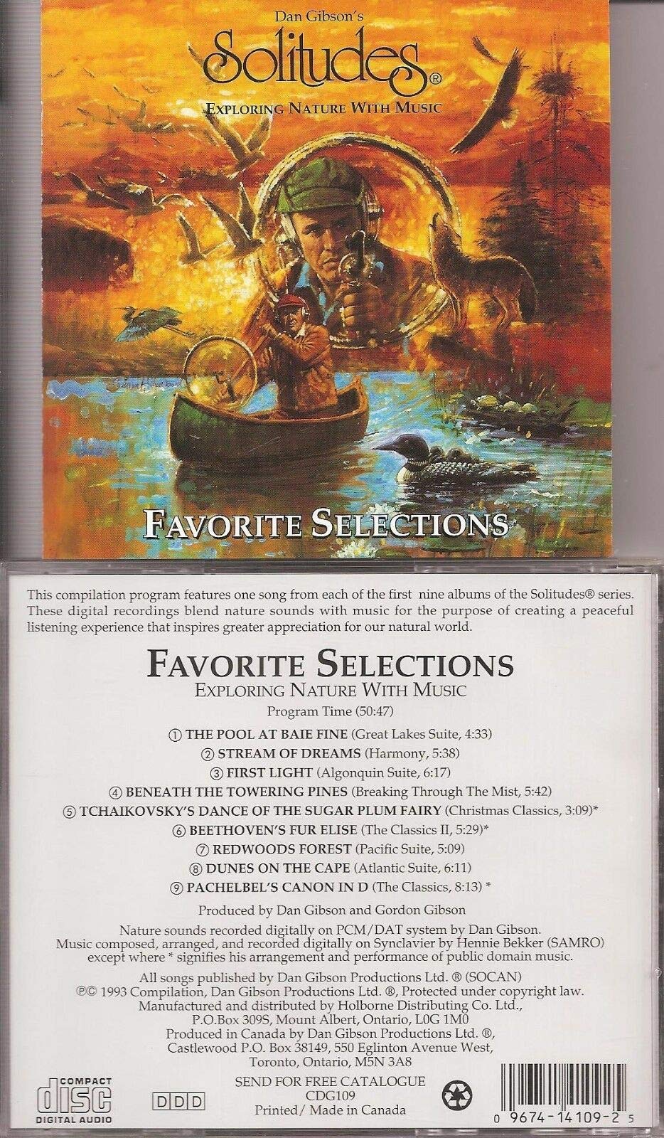 Favorite Selections 1 Dan Gibson's Solitudes - Very Good