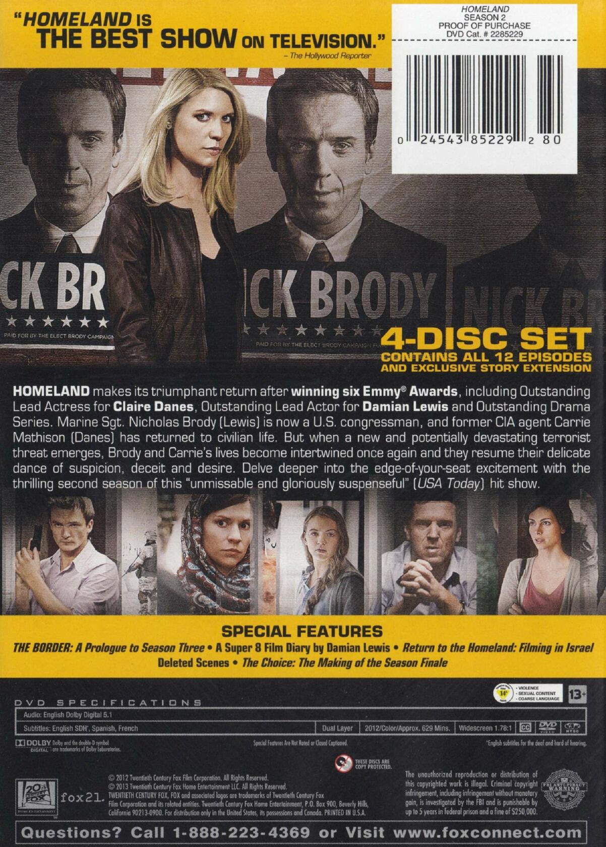 Homeland: The Complete Second Season (Sous-titres français) - Very Good