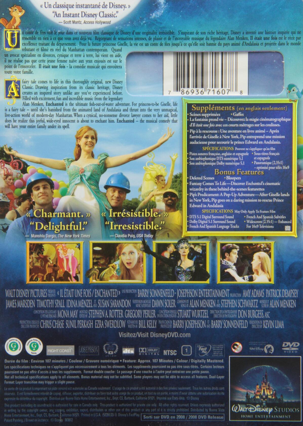 Enchanted (Widescreen) (Version française) - Good