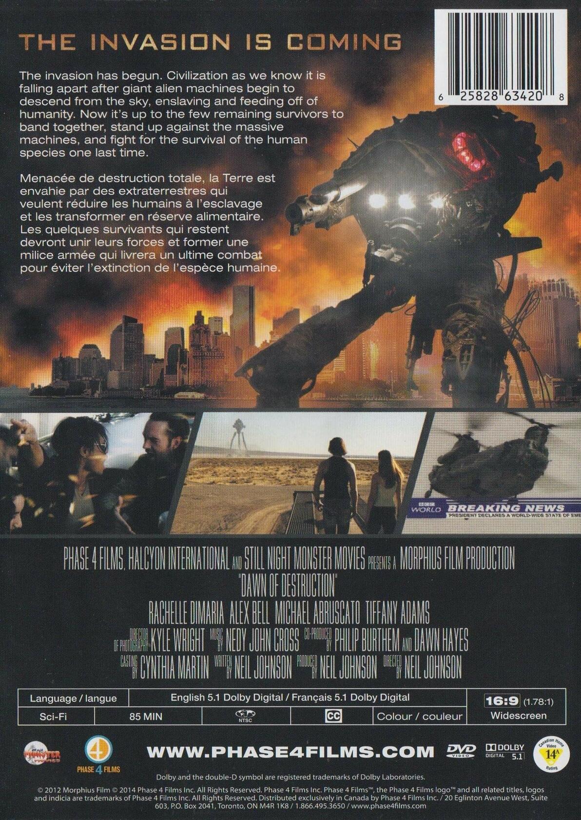 Dawn of Destruction / Invasion meurtrière (Bilingual) - Very Good