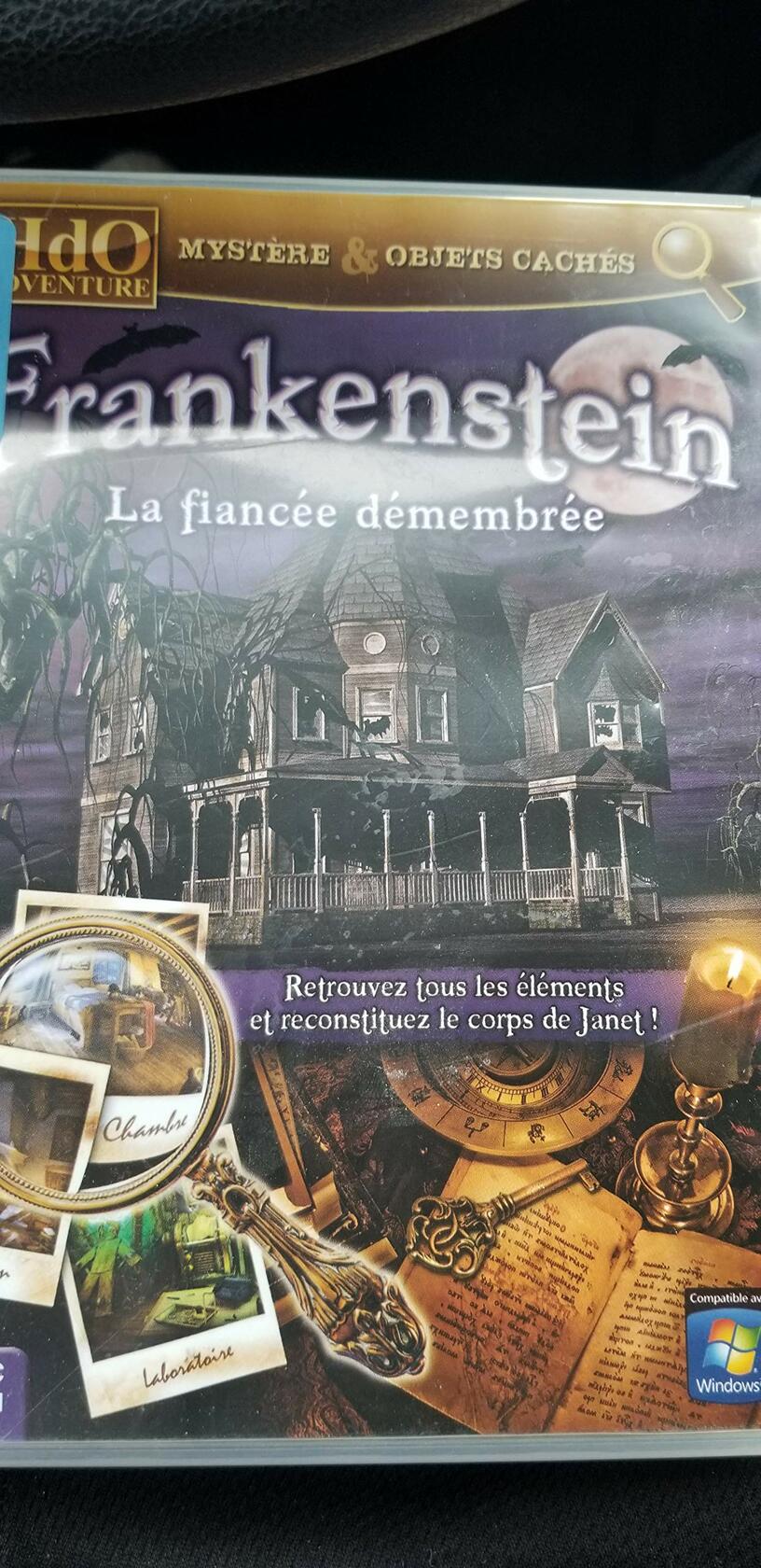Frankenstein la fiancée démembrée mystère objets cachés PC CD Mac vf fr - Very Good