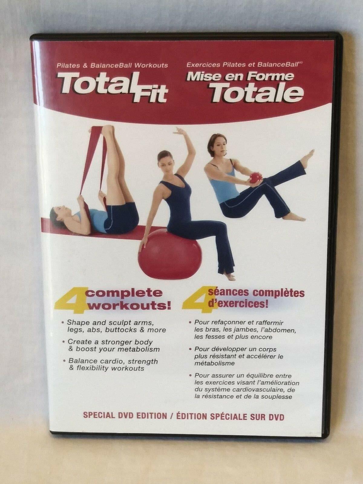 Total Fit - Pilates & Balance Ball Workouts - 4 Complete Workouts - Very Good