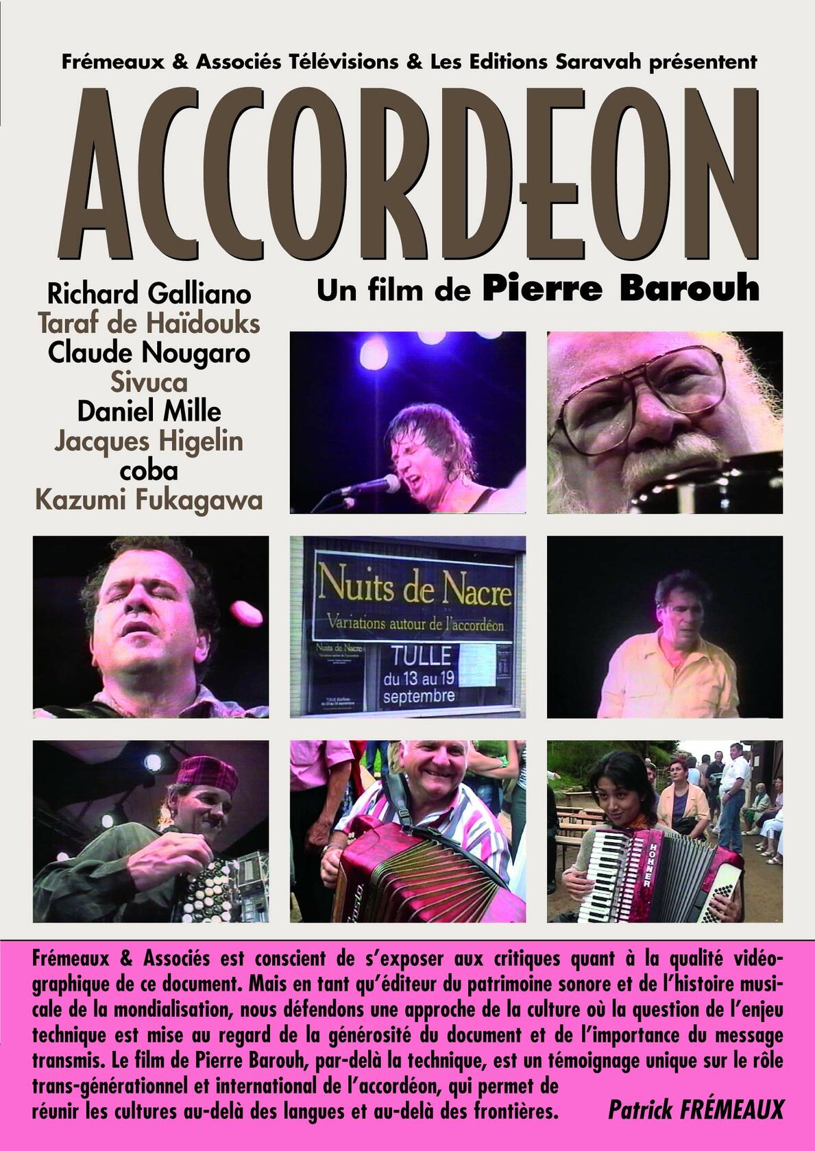 Accordeon: Un Film de Pierre Barouh - Very Good