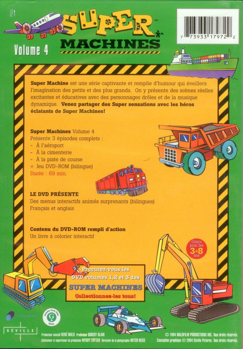 Super Machines - Volume 4 (A L'Aéroport, À La Cimenterie, À La Piste De Course) (Bilingual) (Version française) - Very Good