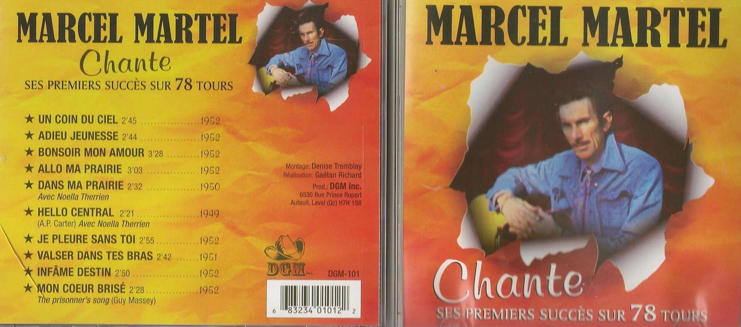 CHANTE SES PREMIERS SUCCÈS SUR 78 TOURS MARCEL MARTEL - Very Good