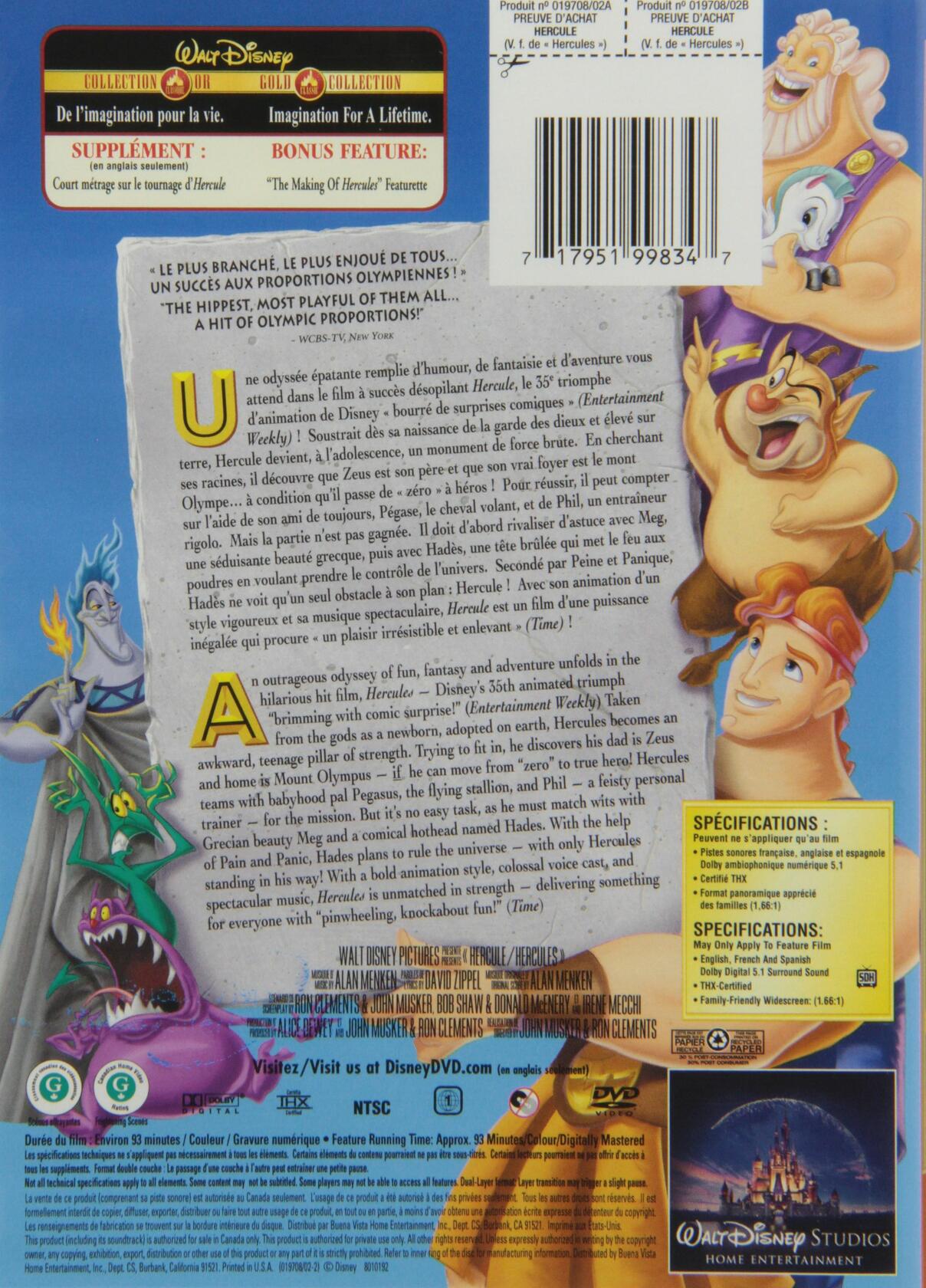 Hercule (Édition Or) (Bilingual) - Good