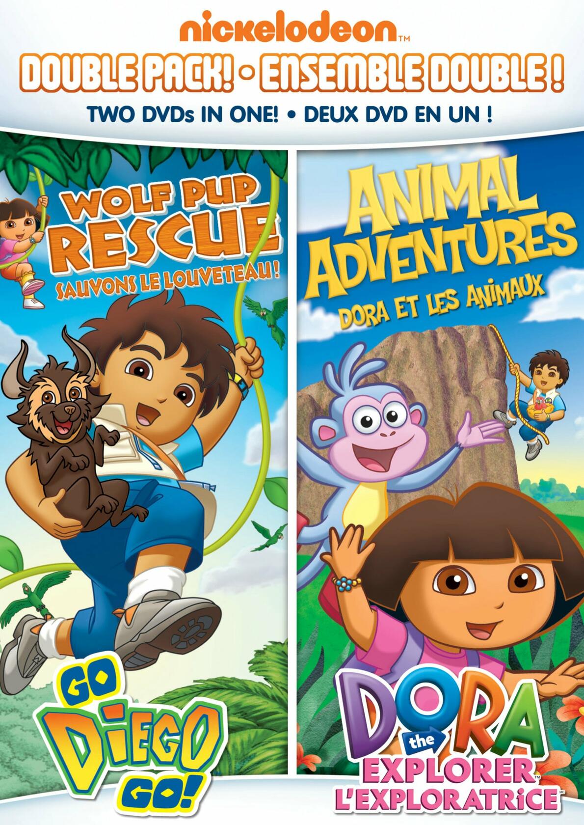 Dora & Diego Double Feature: Diego - Wolf Pup Rescue and Dora - Animal Adventures (Sous-titres français) - Very Good