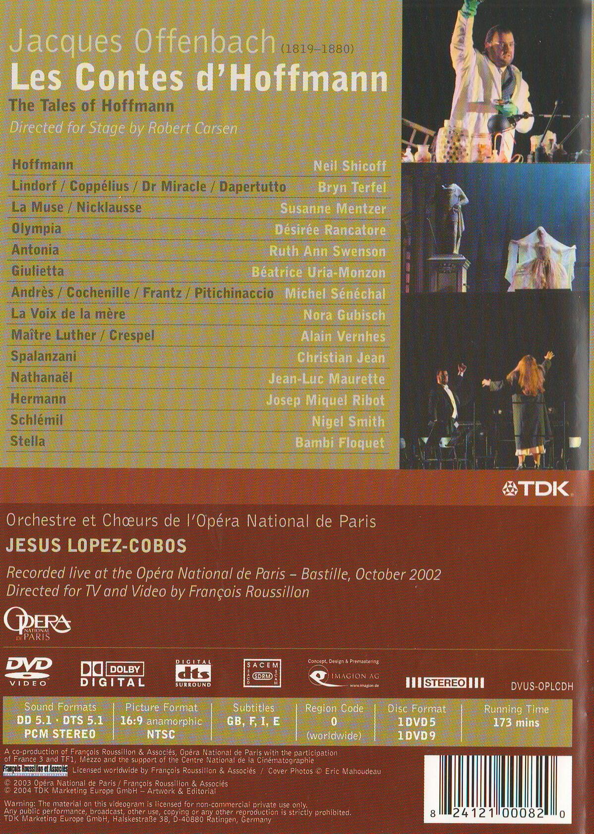 Les Contes d'Hoffman (Offenbach) (Sous-titres français) - Very Good