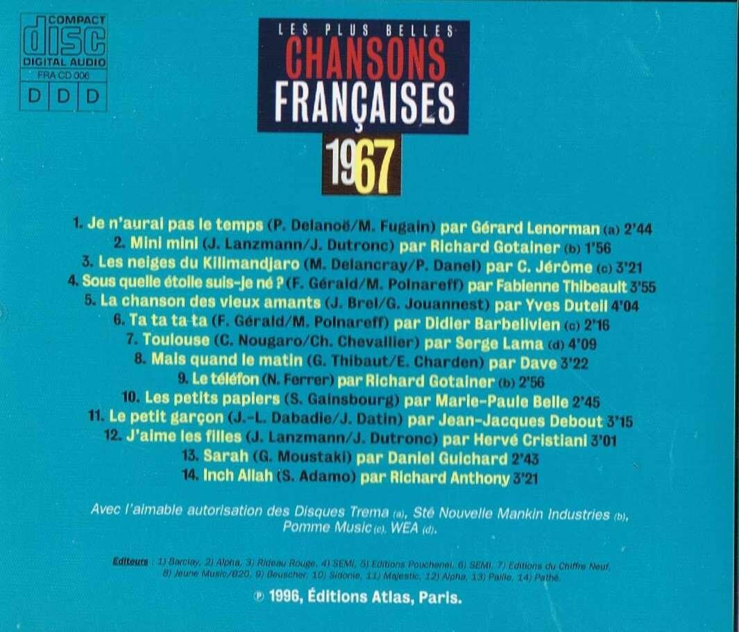 Les plus belles chansons françaises 1967 - Very Good