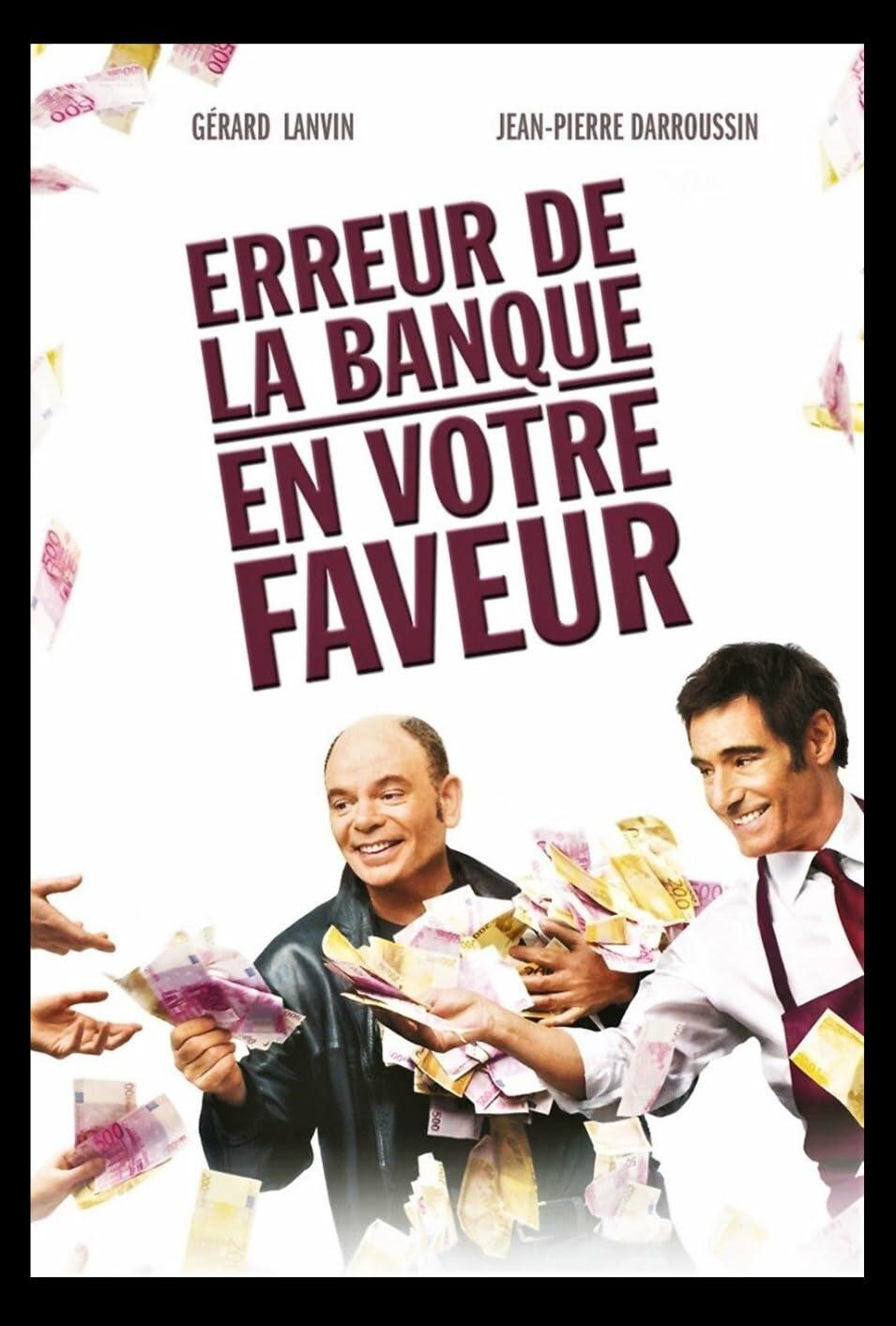 Erreur de la Banque en votre Faveur (Only French Version - With English Subtitles) 2009 (Widescreen) Régie au Québec (Cover Bilingue)