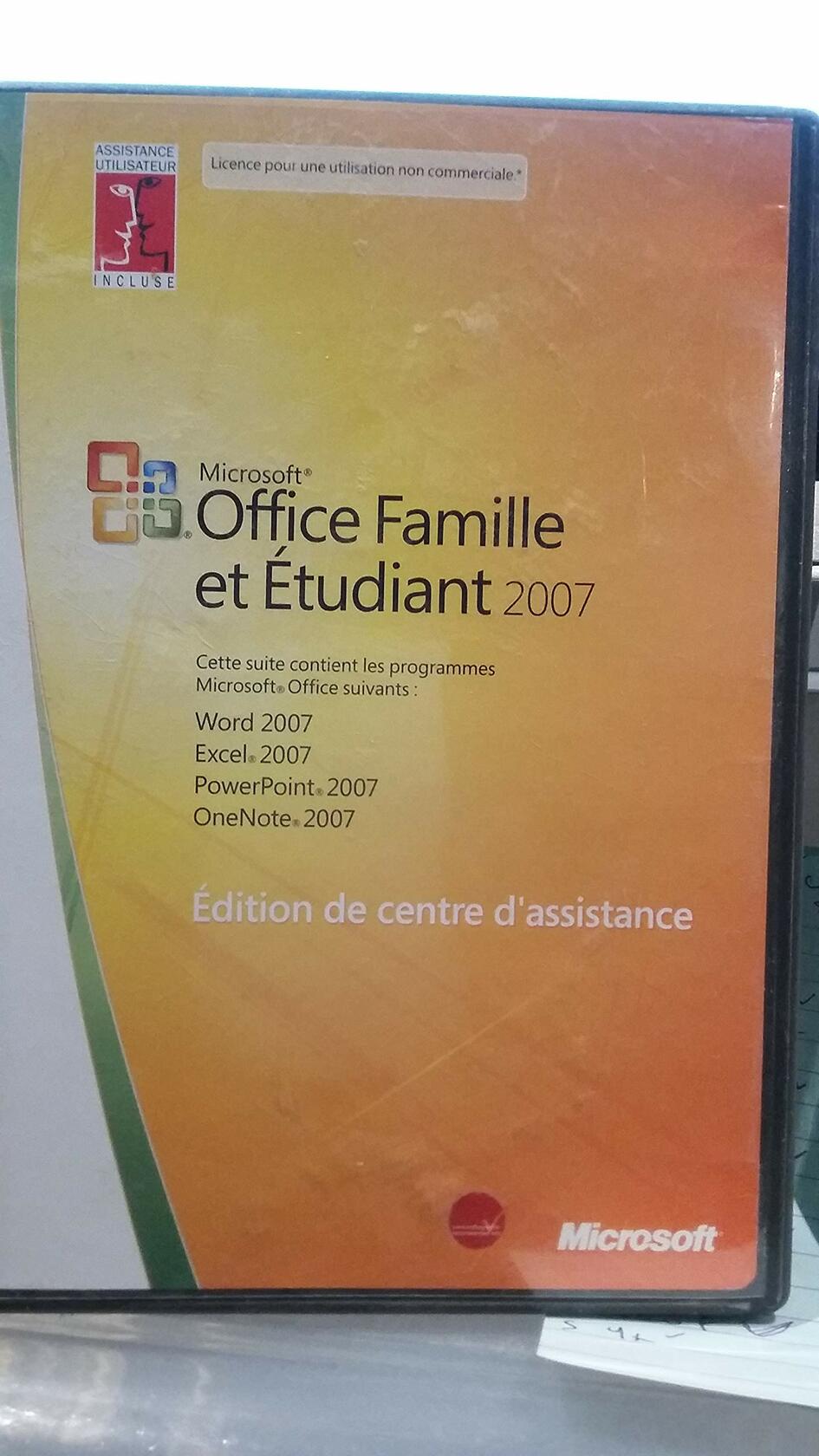 Fr Office Home and Student 2007 Canada Only CD Retail Tech Sku (vf) - Very Good