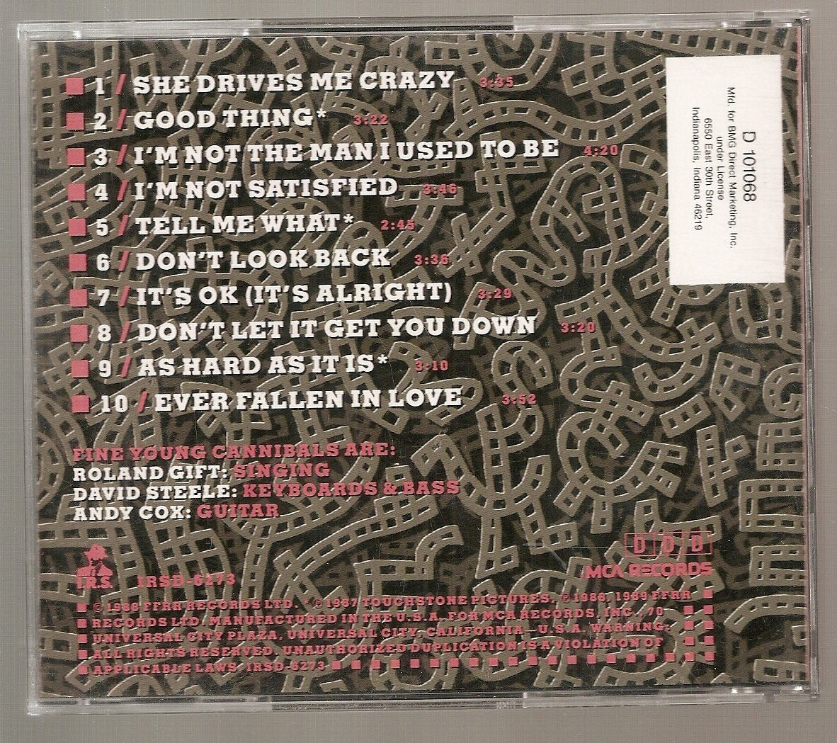 Fine Young Cannibals FYC the Raw & the Cooked [Audio CD] - very good