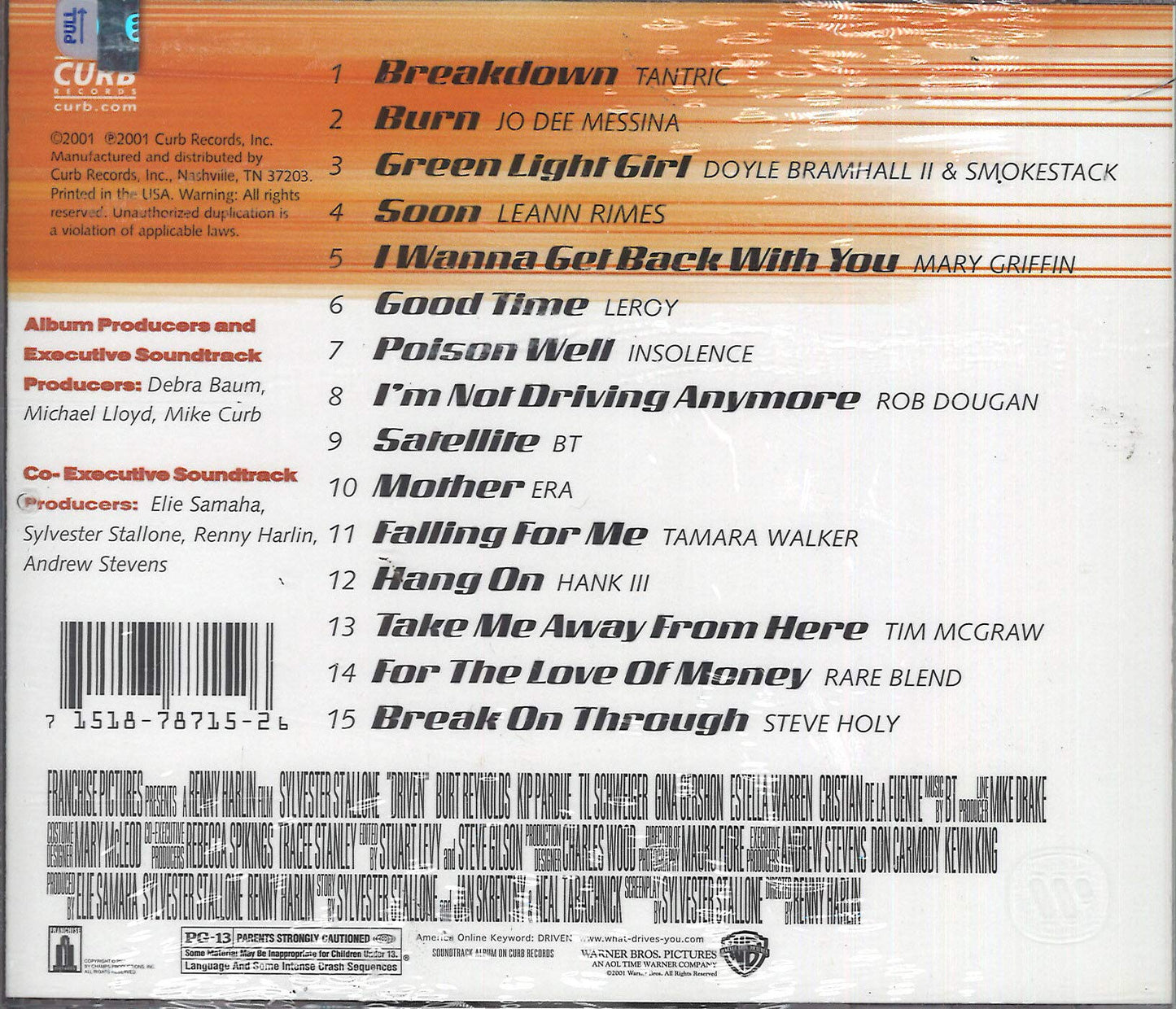 Driven [Audio CD] Artistes Divers and BT - very good