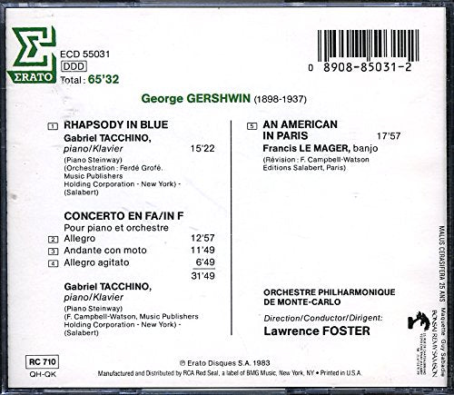 Gershwin:Rhapsody In Blue [Audio CD] - very good