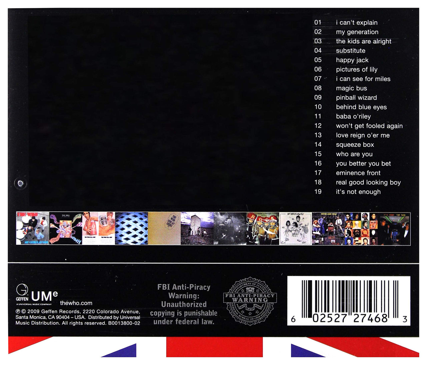 Greatest Hits [Audio CD] WHO - very good