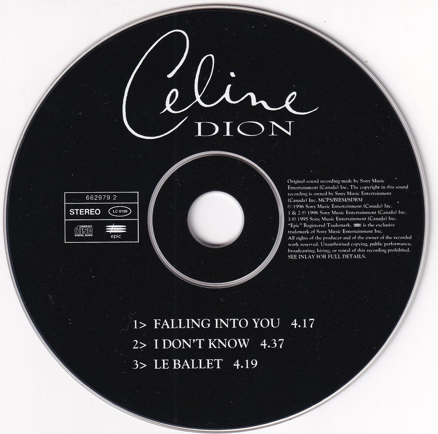 Falling into you [Single-CD] [Audio CD] Celine Dion - very good