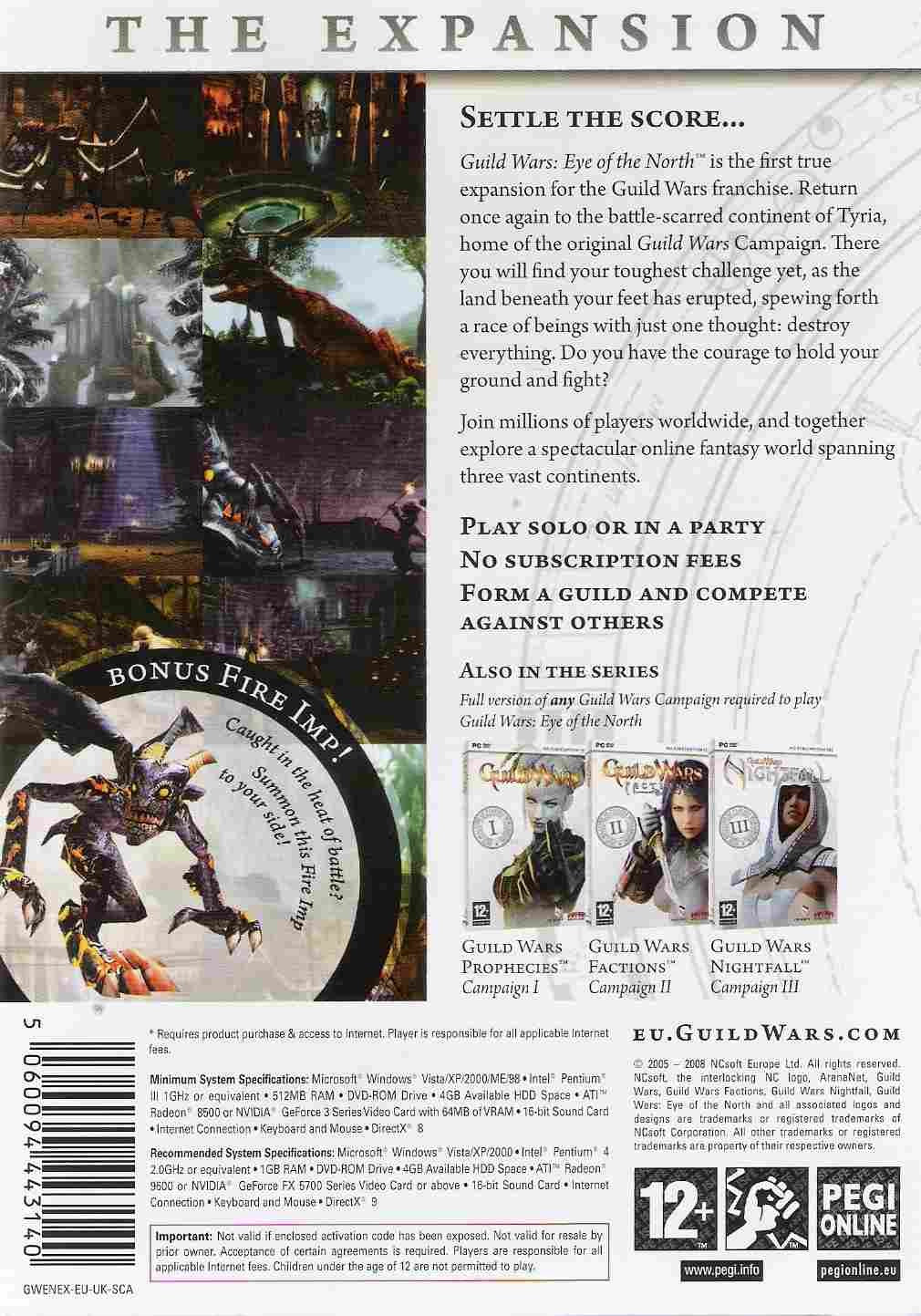 Guild Wars Eye of the North [New]