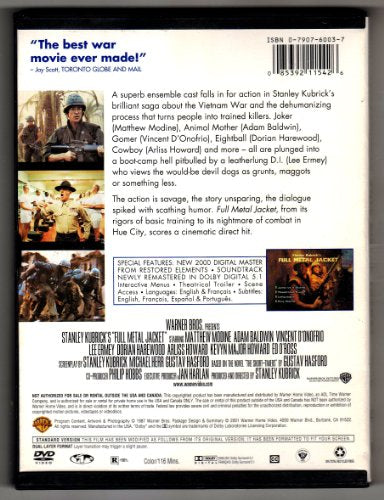 Full Metal Jacket (Full Screen) [DVD]