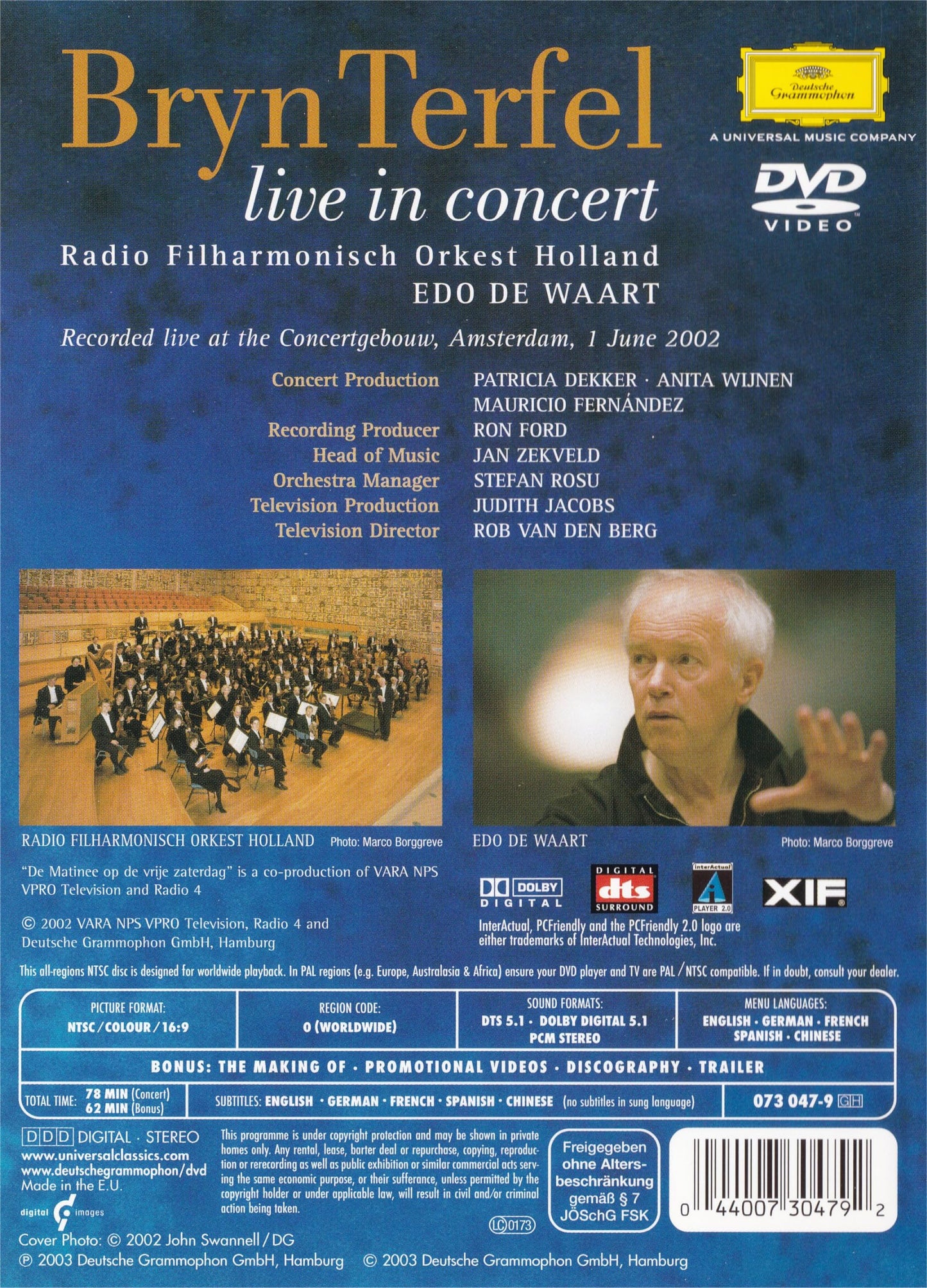 Live in Concert (Sub Dol Dts) (Sous-titres francais) [Import] [Very Good]