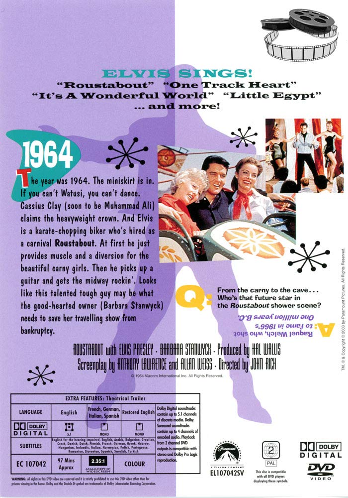 Roustabout - Elvis Presley [DVD] [1964] [Very Good]
