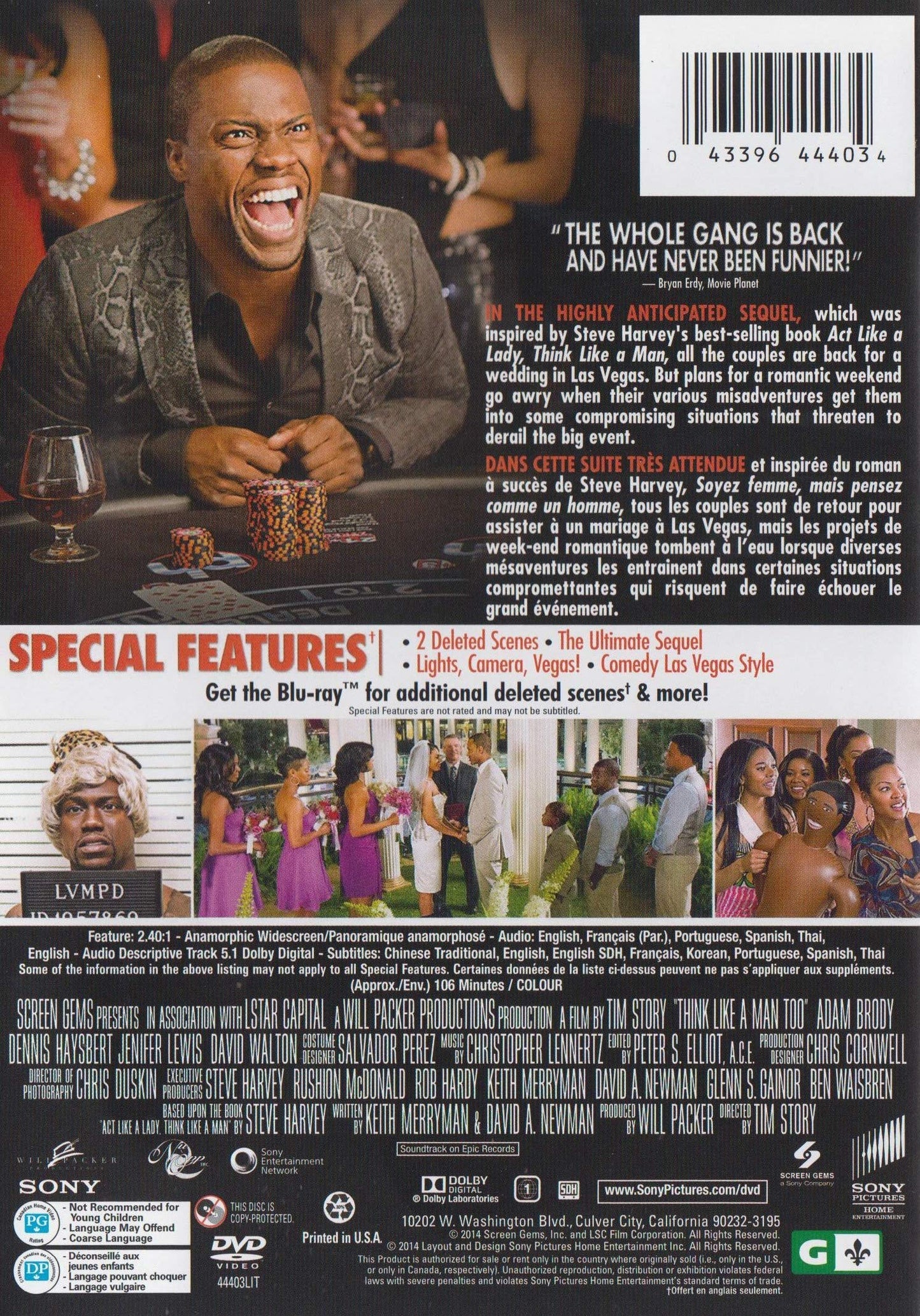 Think Like a Man 2 (Bilingual) [DVD + UltraViolet] [Very Good]