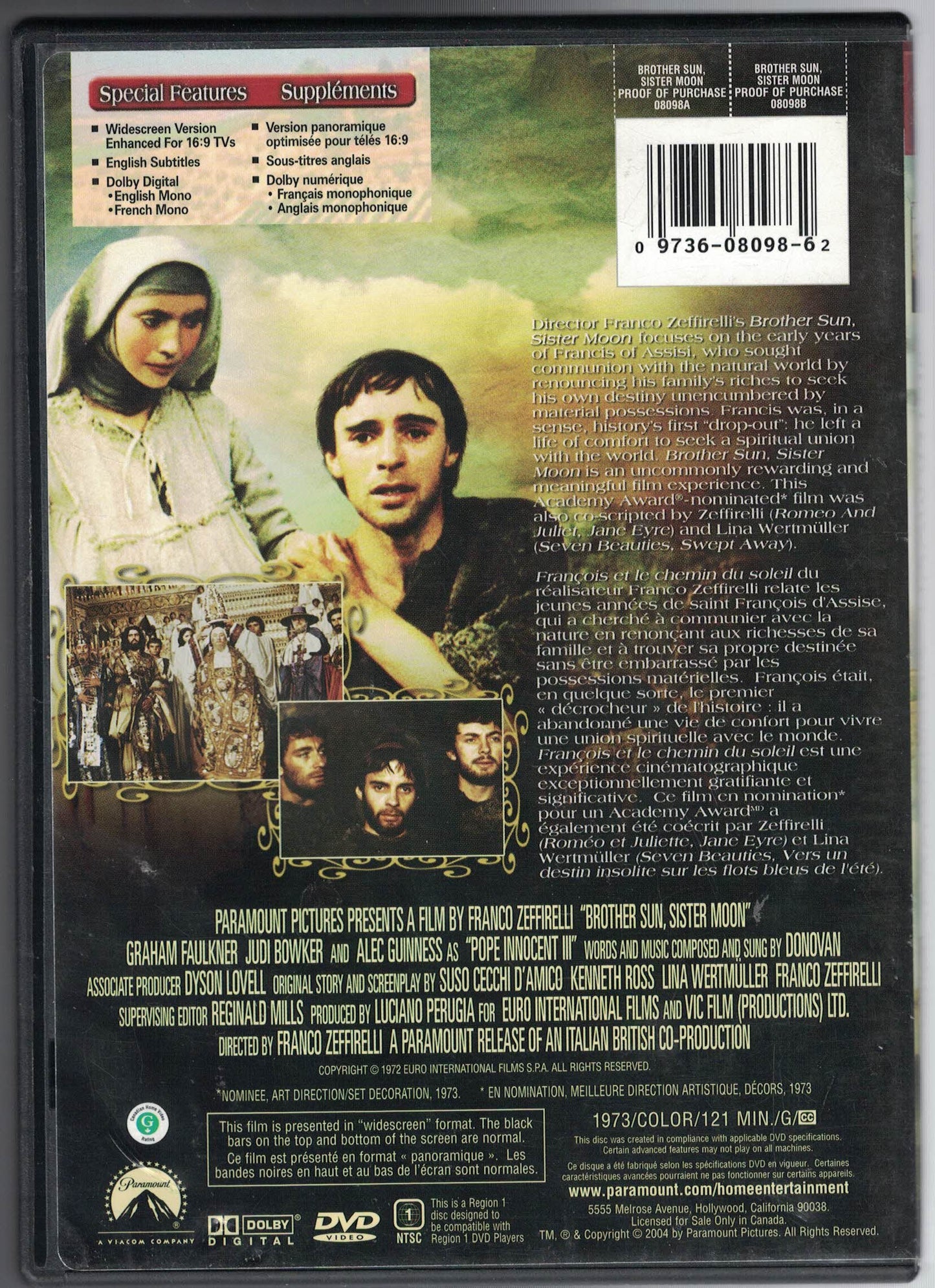 Brother Sun Sister Moon (Bilingual) [New]