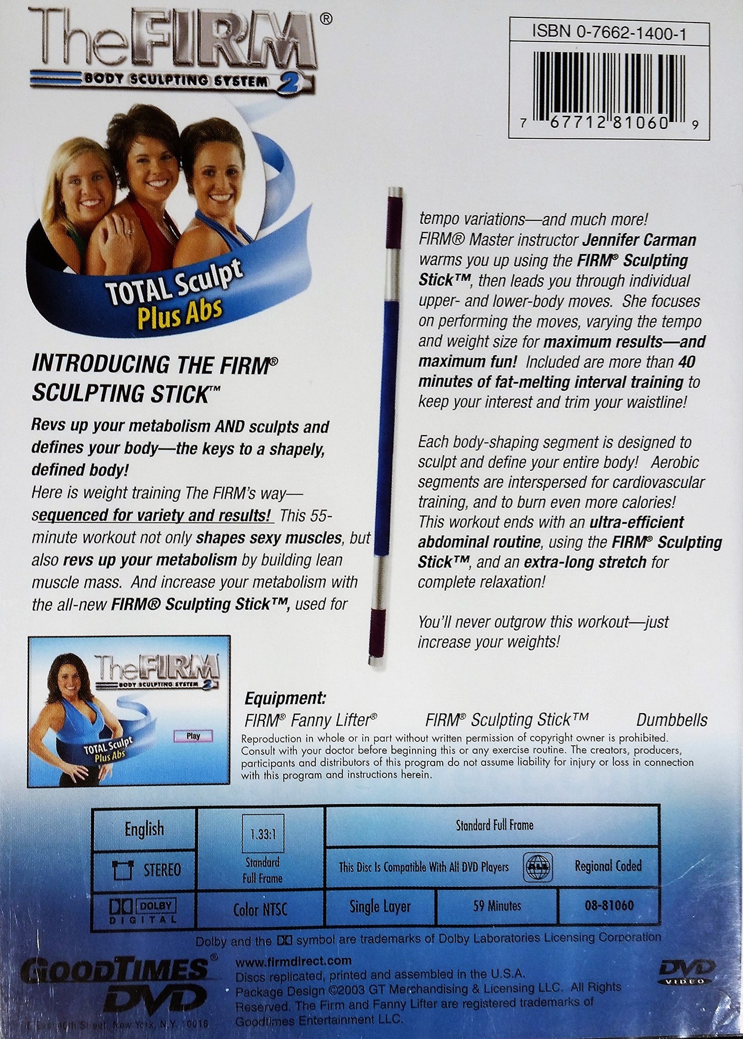 The Firm Body Sculpting System 2: Total Sculpt Plus Abs [Very Good]
