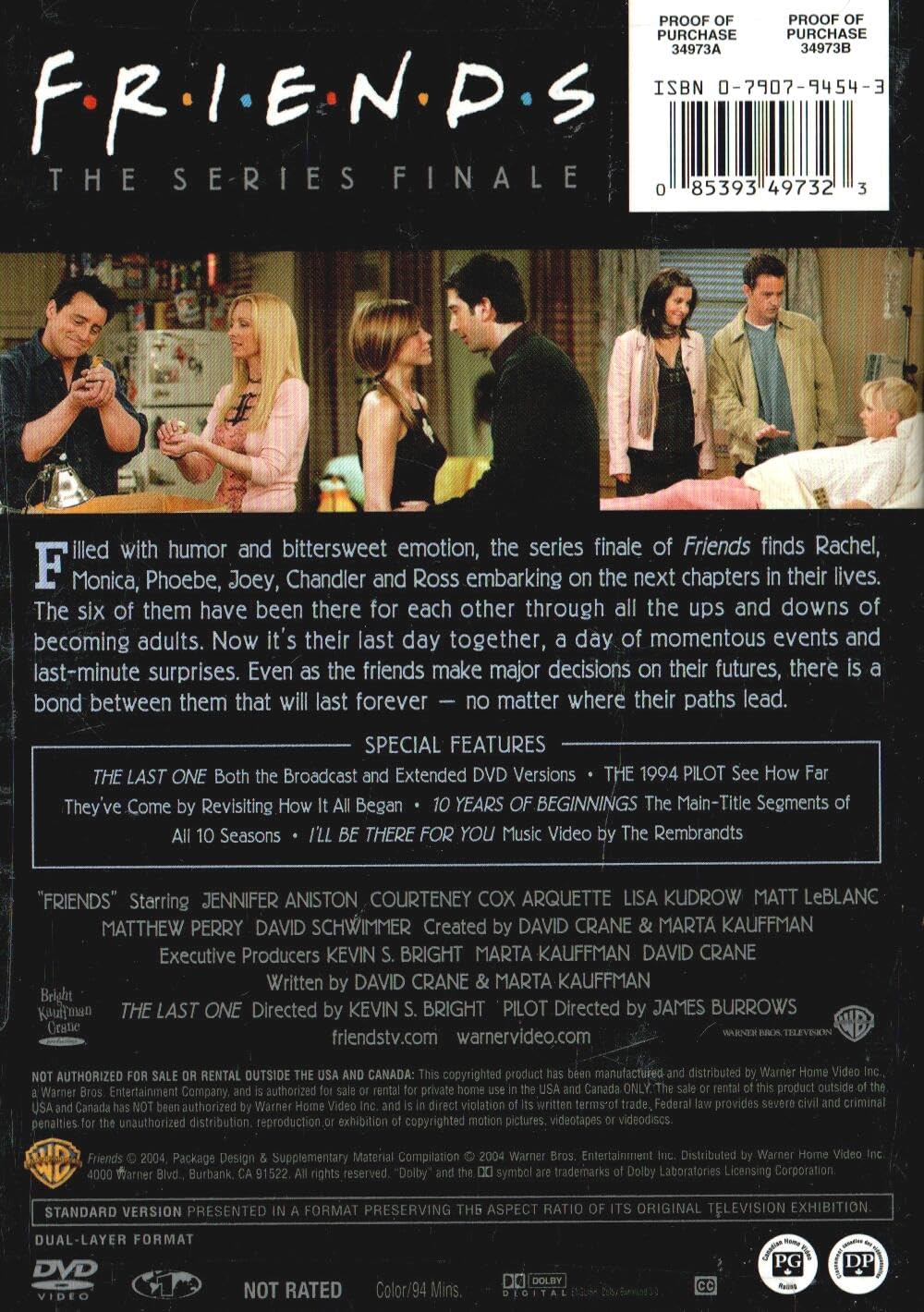 Friends: The Series Finale (Exclusive Limited Edition) [Import] [Very Good]