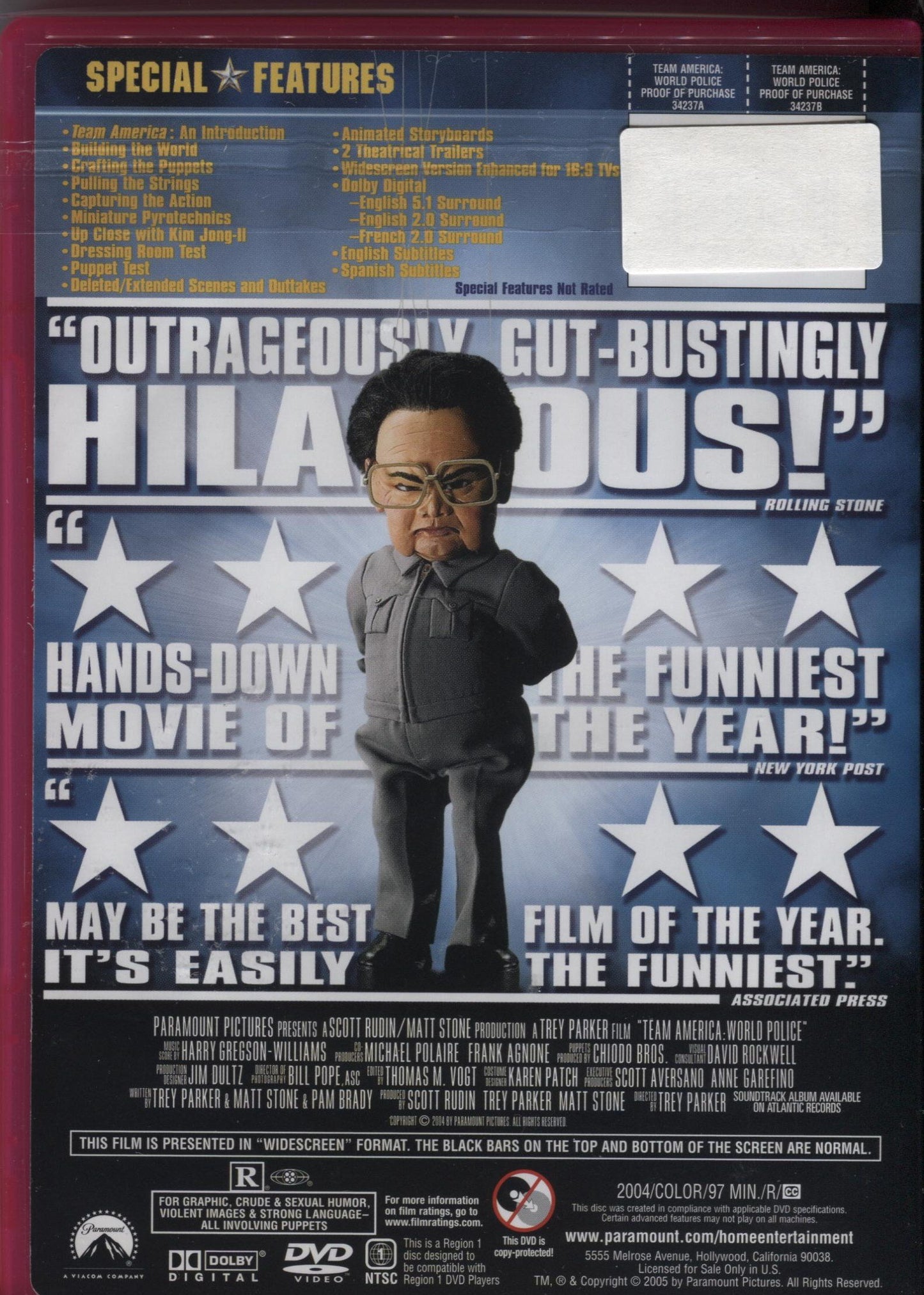 Team America: World Police (Special Collector's Edition) (Bilingual) [Very Good]