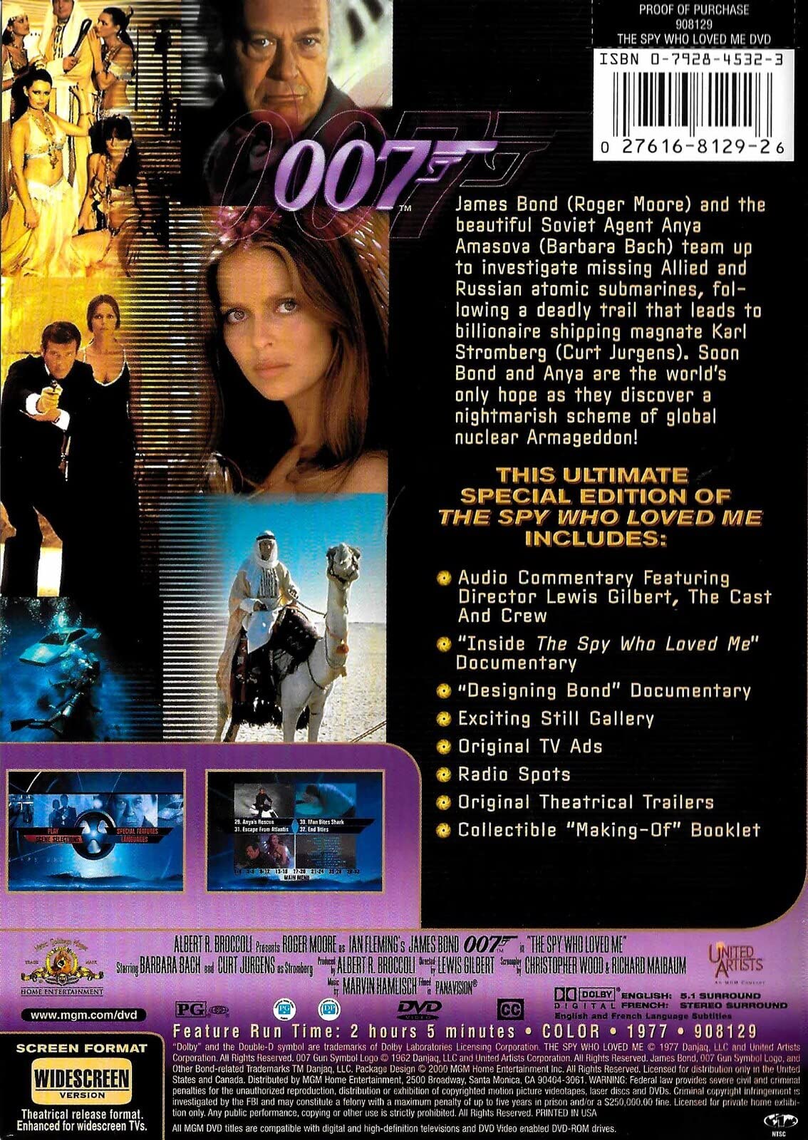 The Spy Who Loved Me (Special Edition) (Bilingual) [Import] [Good]