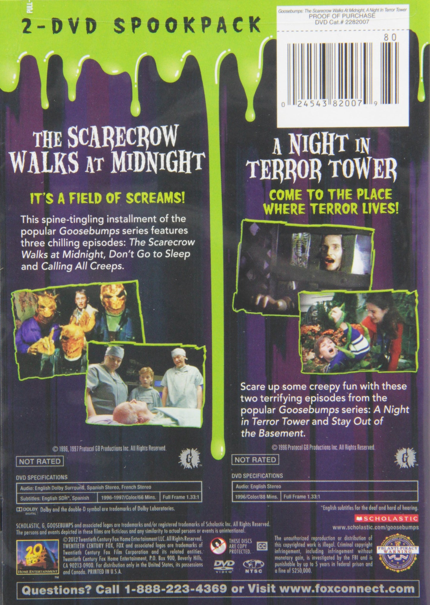 Goosebumps: Scarecrow Walks at Midnight / Night in (Bilingual) [Import] [Very