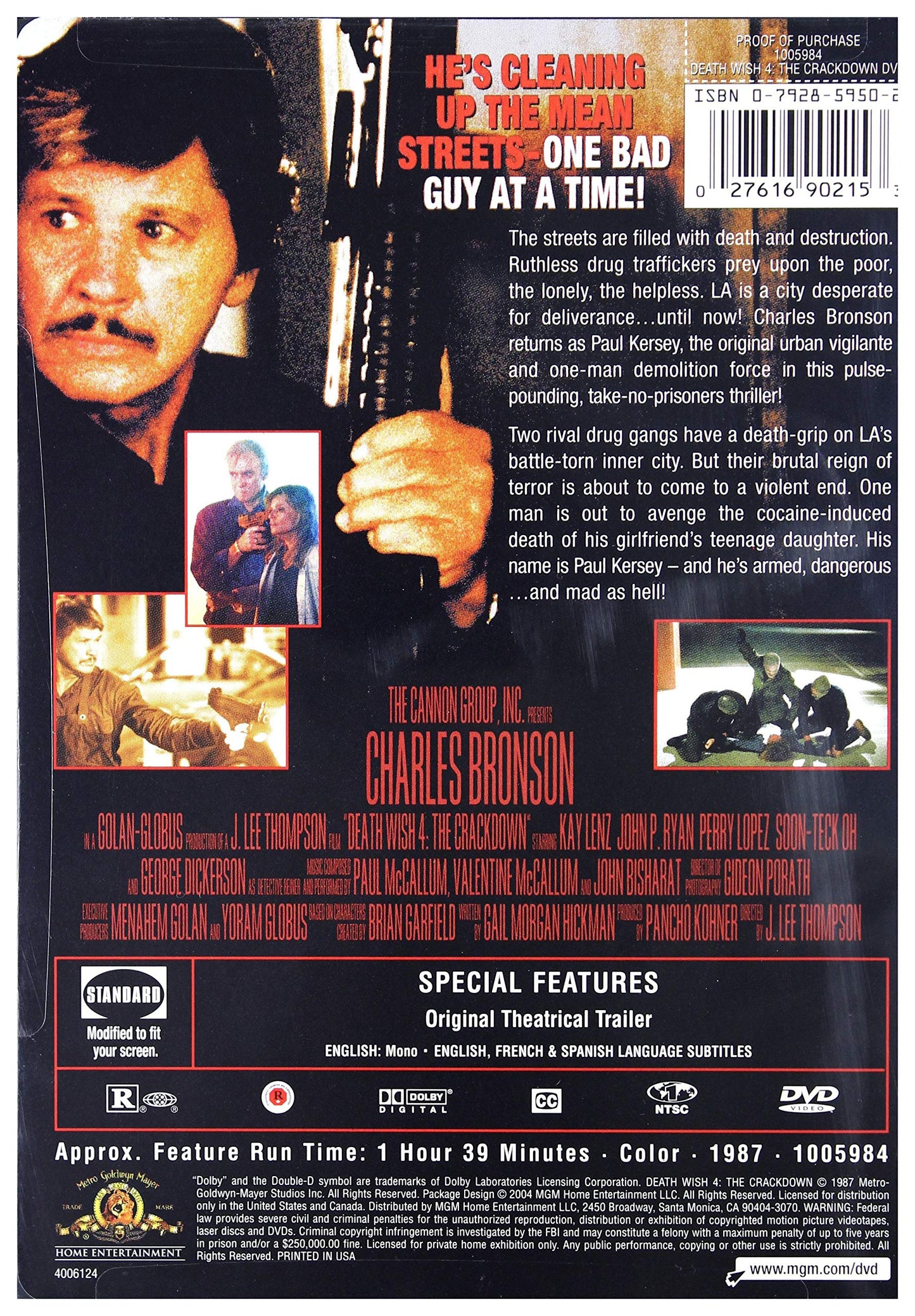 Death Wish 4: The Crackdown (Sous-titres francais) [Very Good]
