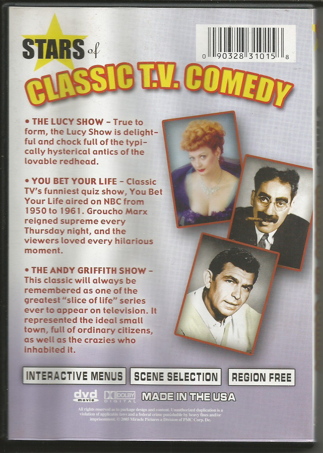 Stars Of Classic T.V. Comedy [Very Good]