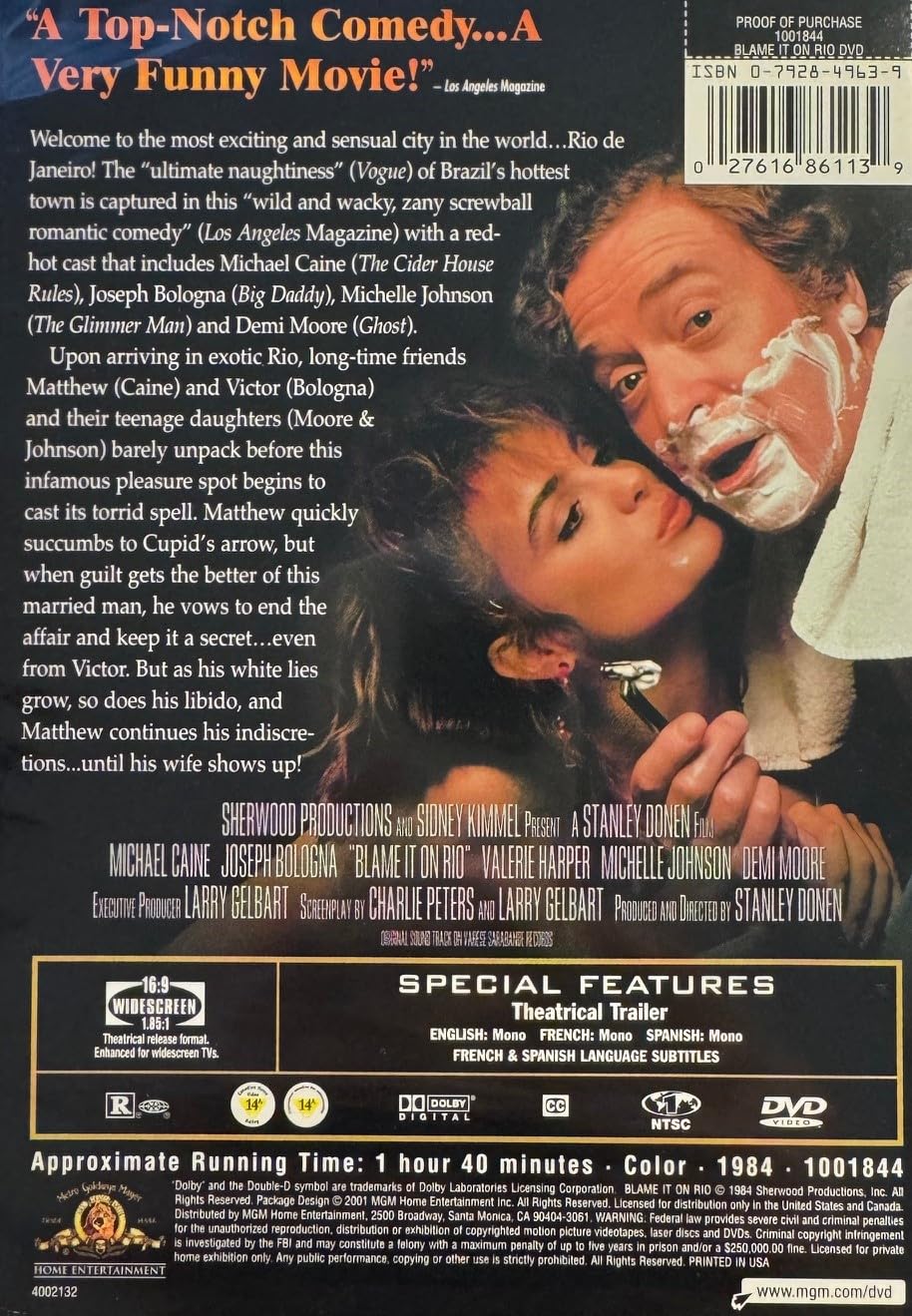 Blame it on Rio (Widescreen) (Bilingual) [Very Good]