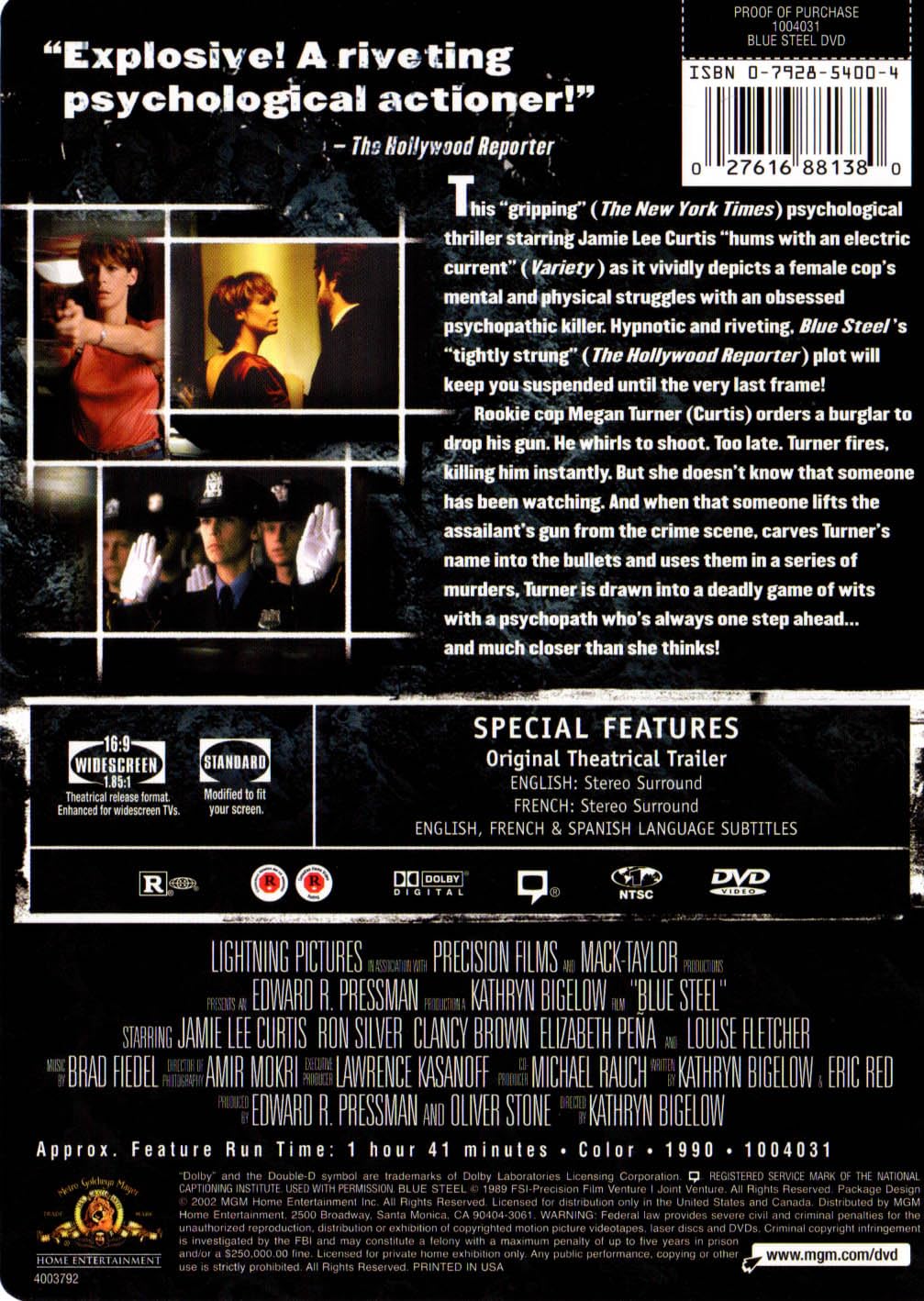 Blue Steel (Widescreen/Full Screen) (Bilingual) [Very Good]