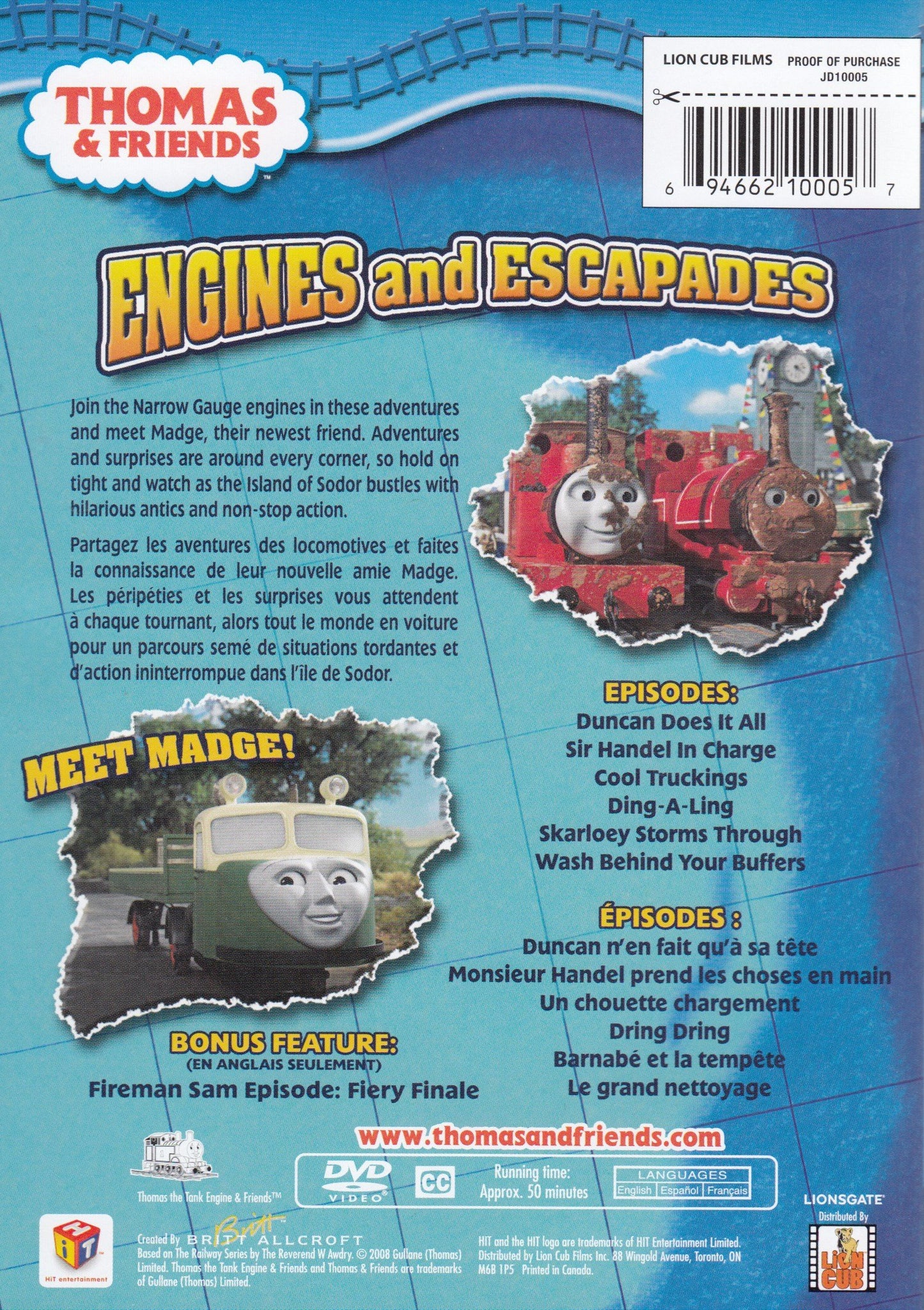 Thomas and Friends: Engines and Escapades [Very Good]