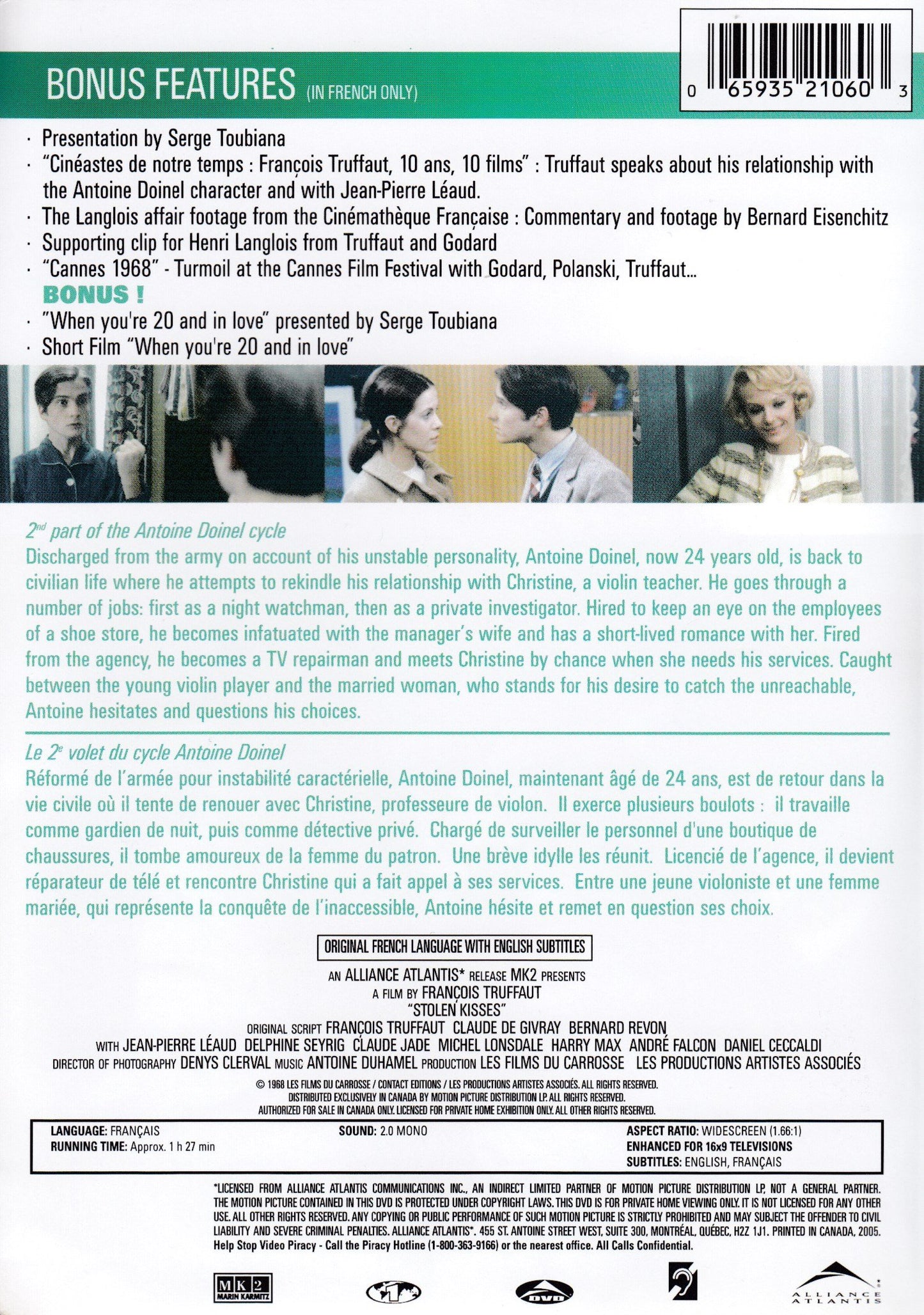 Baisers Voles (Stolen Kisses) [Very Good]