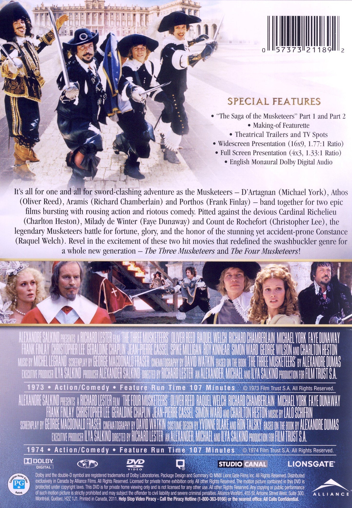 The Three Musketers (1973) / The Four Musketeers (Double Feature) [Very Good]