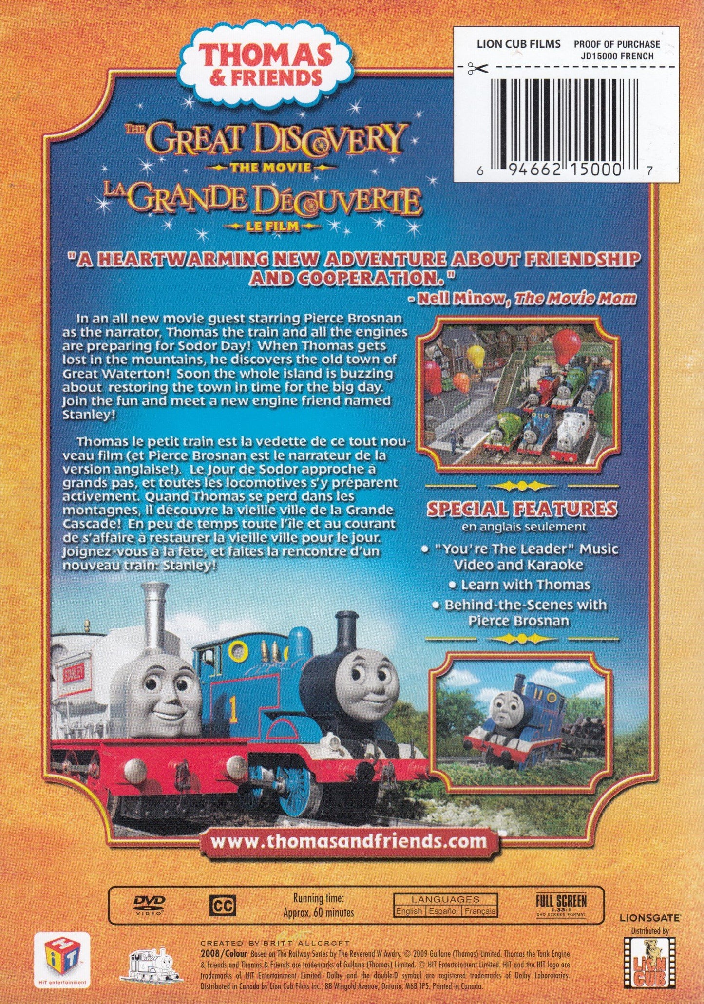 Thomas & Friends: The Great Discovery - The Movie (Bilingual) [Very Good]