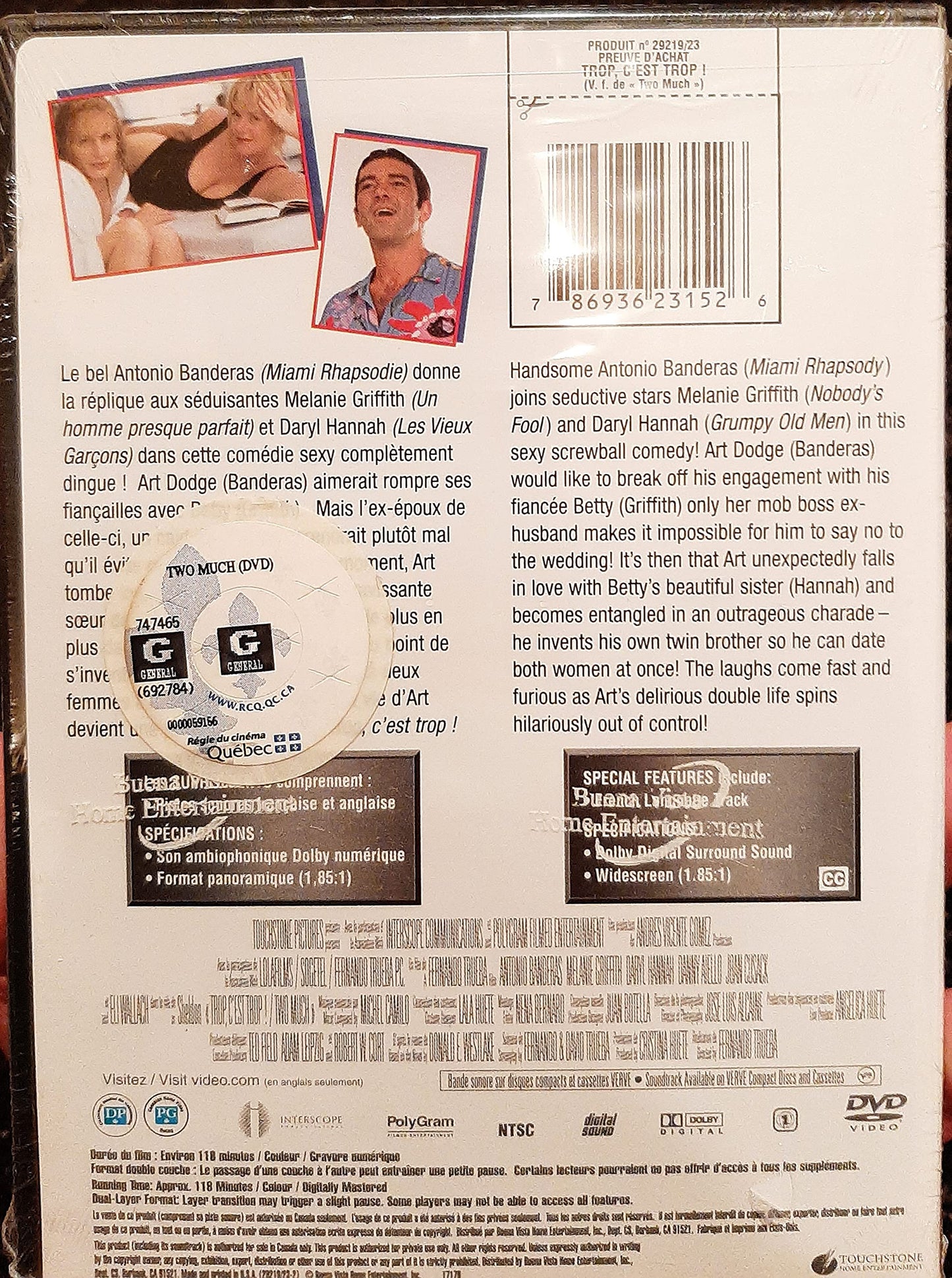 Two Much (Quebec Version - French/English) [Very Good]