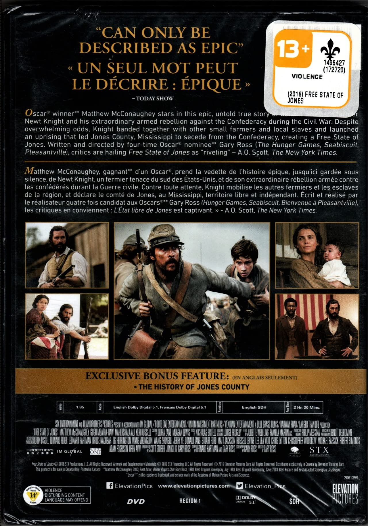 L'A‰tat libre de Jones: D'aprA¨s une histoire vraie (English/French) 2006