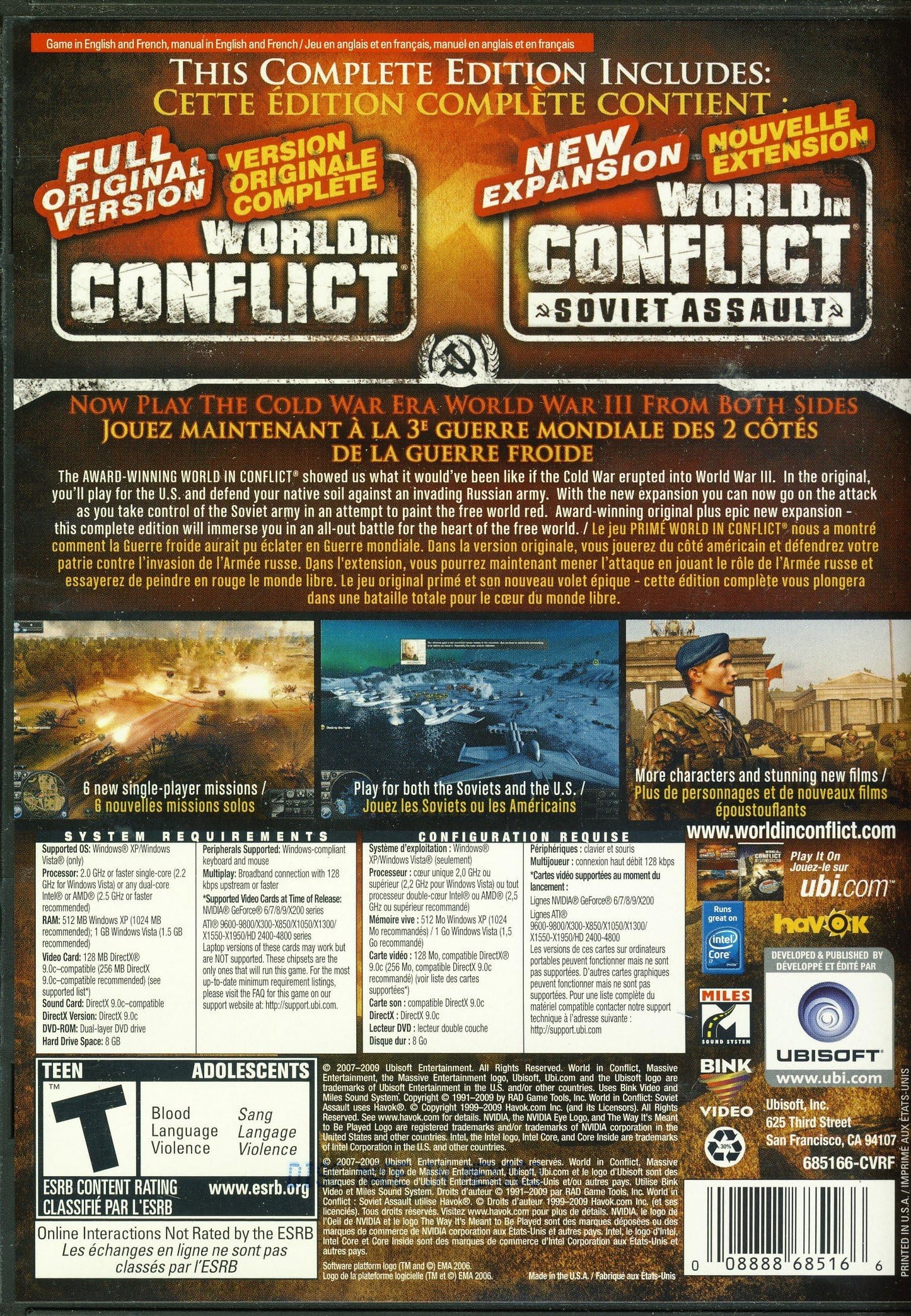World In Conflict: Complete Edition (Fr/Eng game-play) [Very Good]