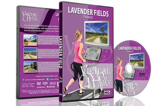 Virtual Walks - Lavander Fields, France for Indoor Walking, Treadmill and