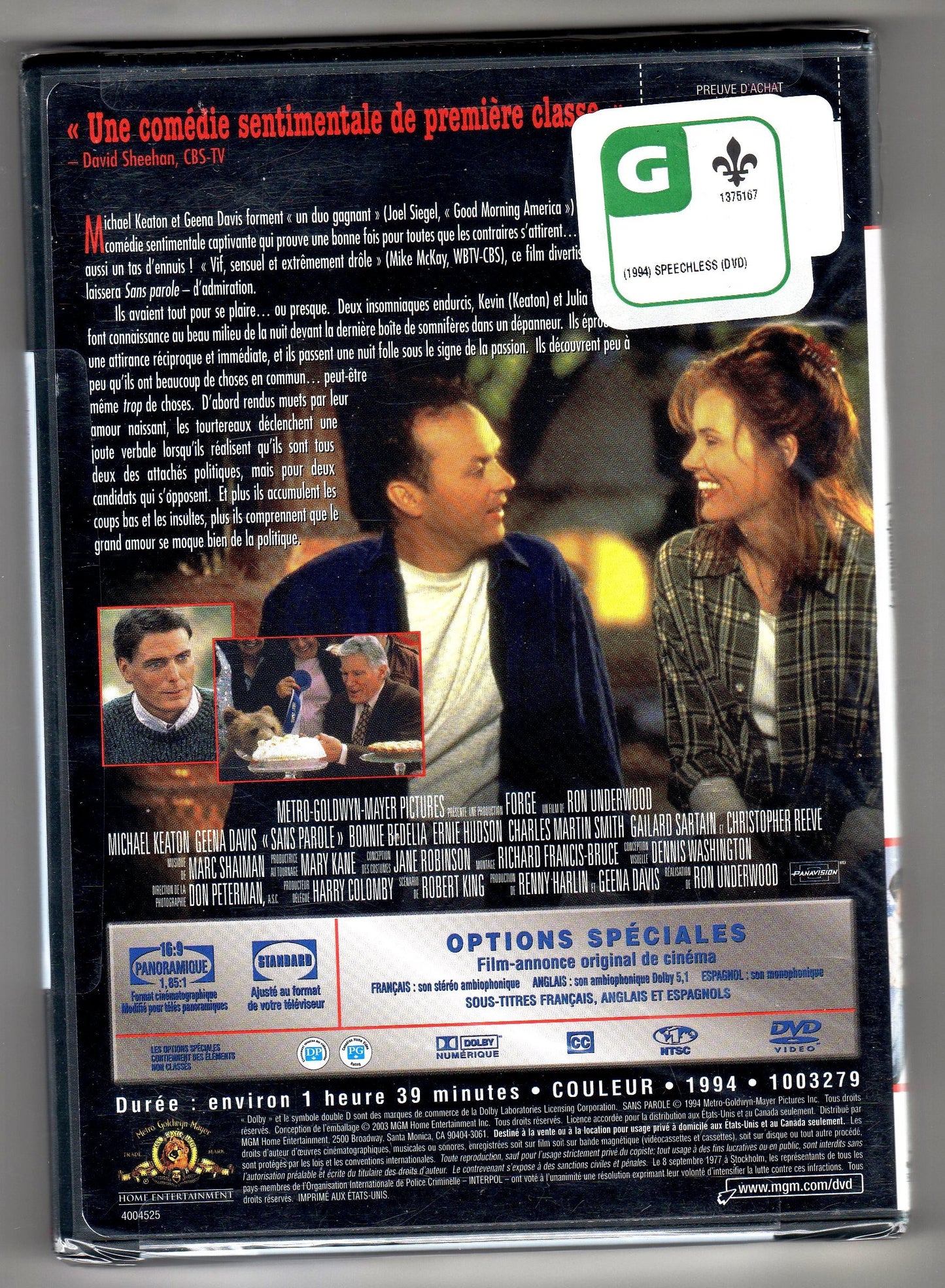 Speechless (Version francaise) [Very Good]