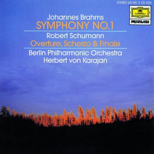 Symphony 1 / Overture [Audio CD] Brahms; Schumann; Karajan and Bpo - Very Good