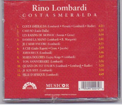 Costa Smeralda [Audio CD] Lombardi, Rino - Very Good