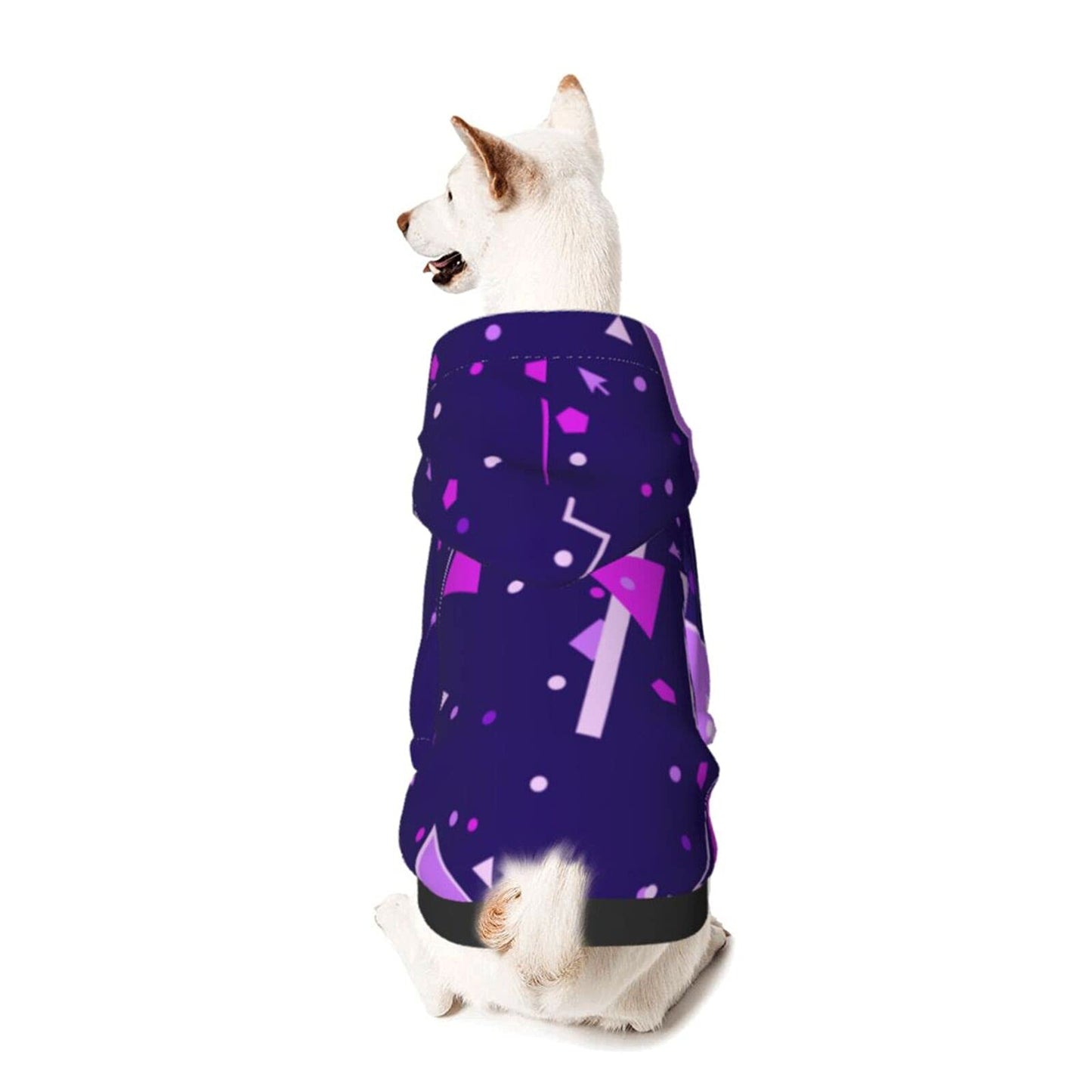 XIWEB Polygon Combination Pet Hoodie Soft Can Not Play Sports Shirt Small and Medium-Sized Dogs Cats and Dogs Hoodie Coat Clothing - Good