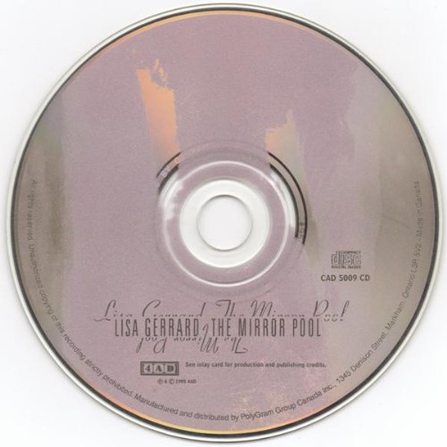 The Mirror Pool - 1995 [Audio CD] LISA GERRARD - Very Good