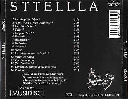 Sttellla - (Le tango du frigo) - CD - 1989 [Audio CD] STTELLLA - Very Good